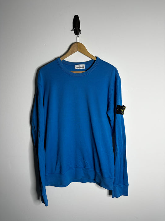 Stone Island Blue Lightweight Sweatshirt - XXL