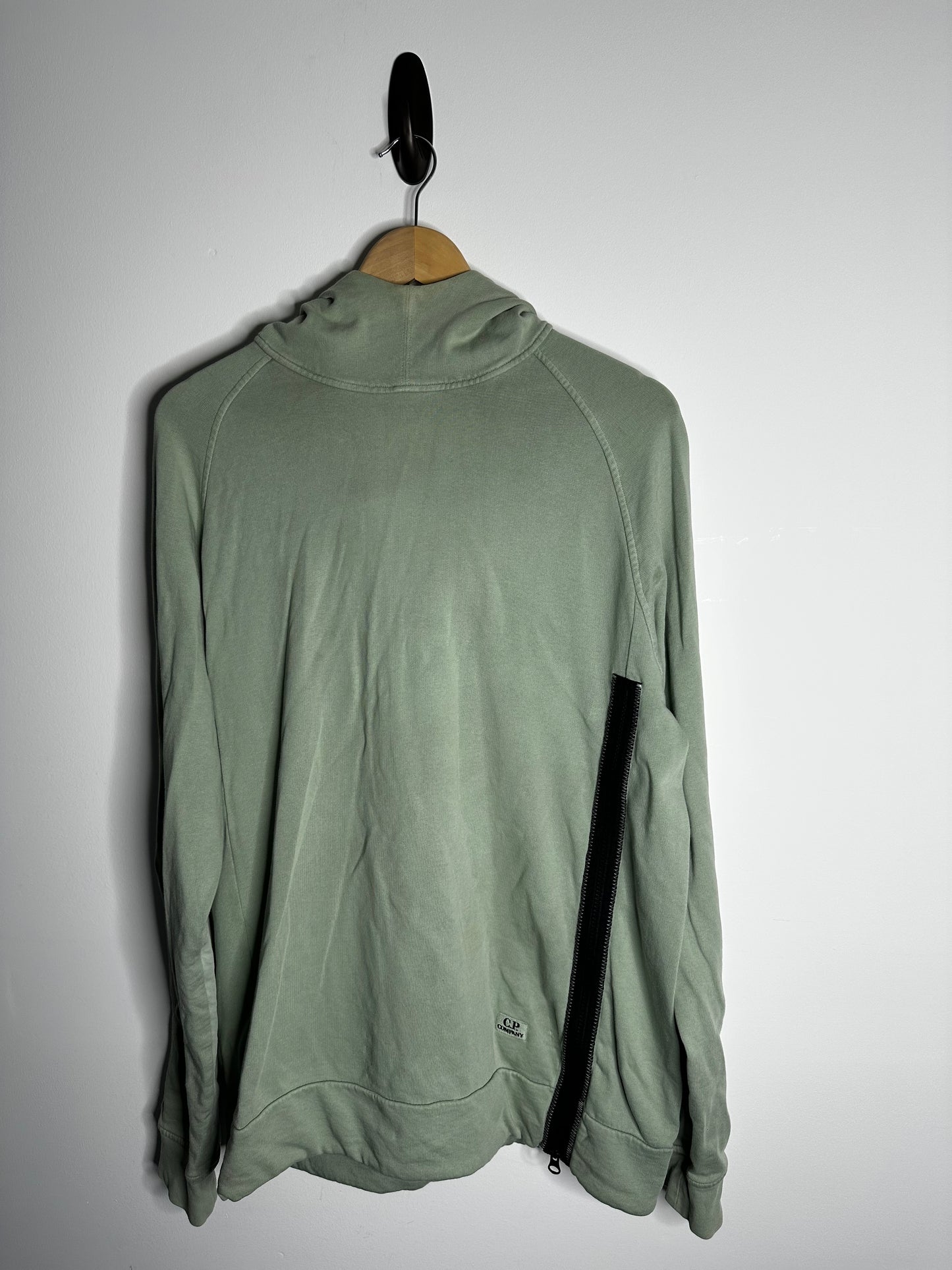C.P. Company Green Pull Over Goggle Hoodie - Large