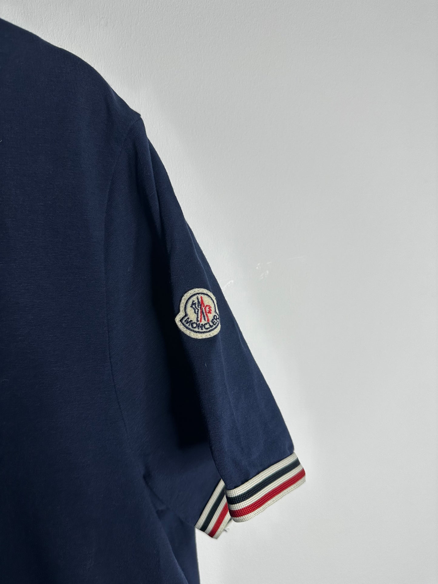 Moncler Navy Arm Badge T - Shirt - XXL