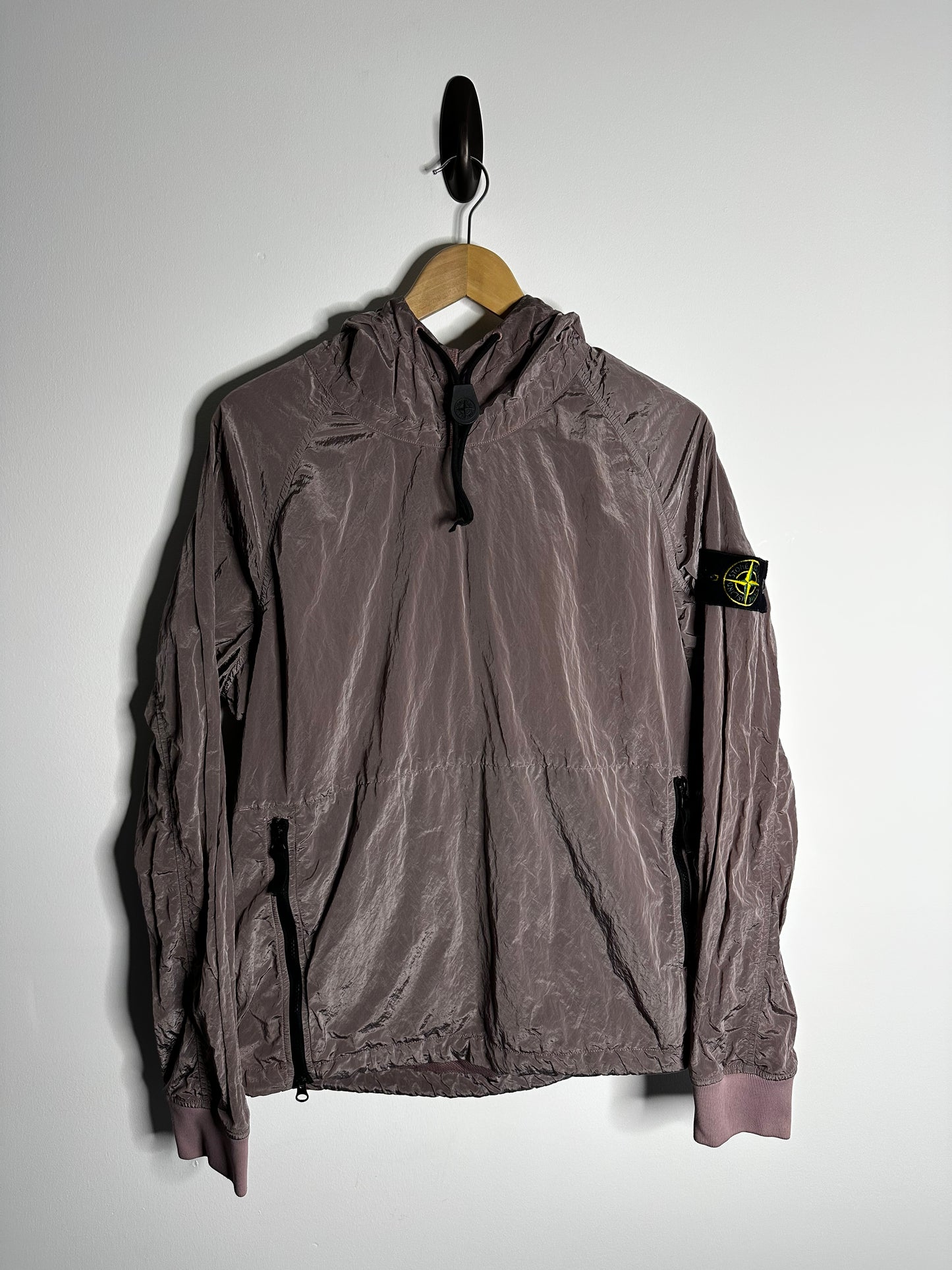 Stone Island Rose Quartz Nylon Metal Pullover Smock - Medium