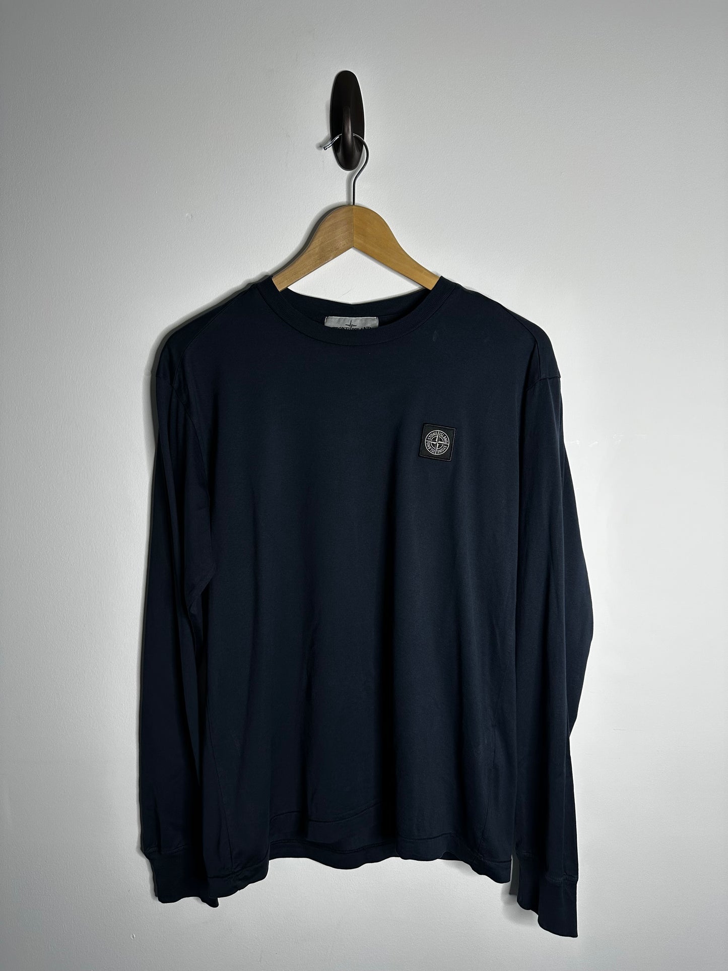 Stone Island Navy Long Sleeve T - Shirt - Medium