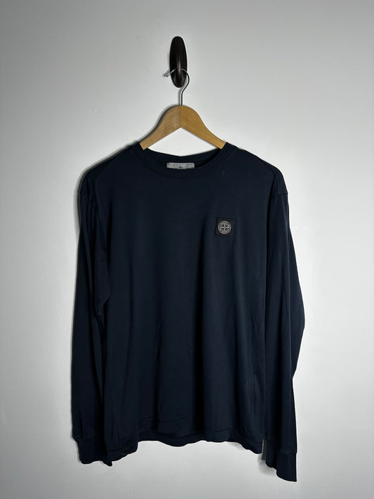 Stone Island Navy Long Sleeve T - Shirt - Medium