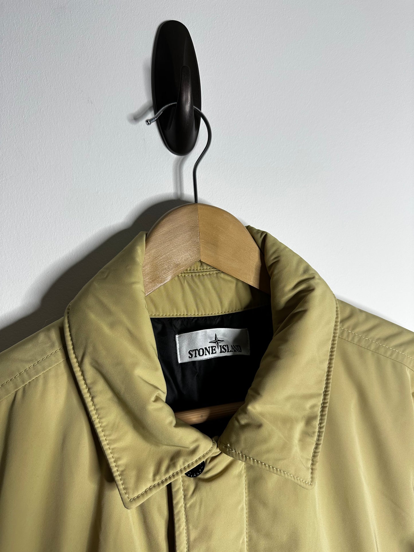 Stone Island Beige Micro Twill Primaloft Insulation Trench Coat - Medium