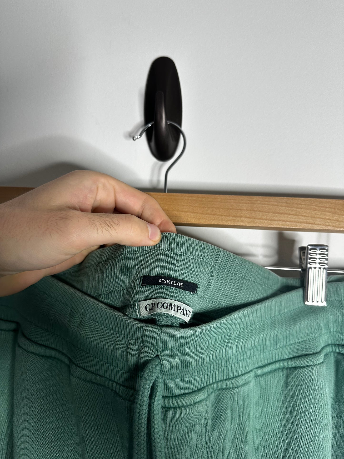 C.P. Company Green Resist Dyed Cotton Fleece Shorts