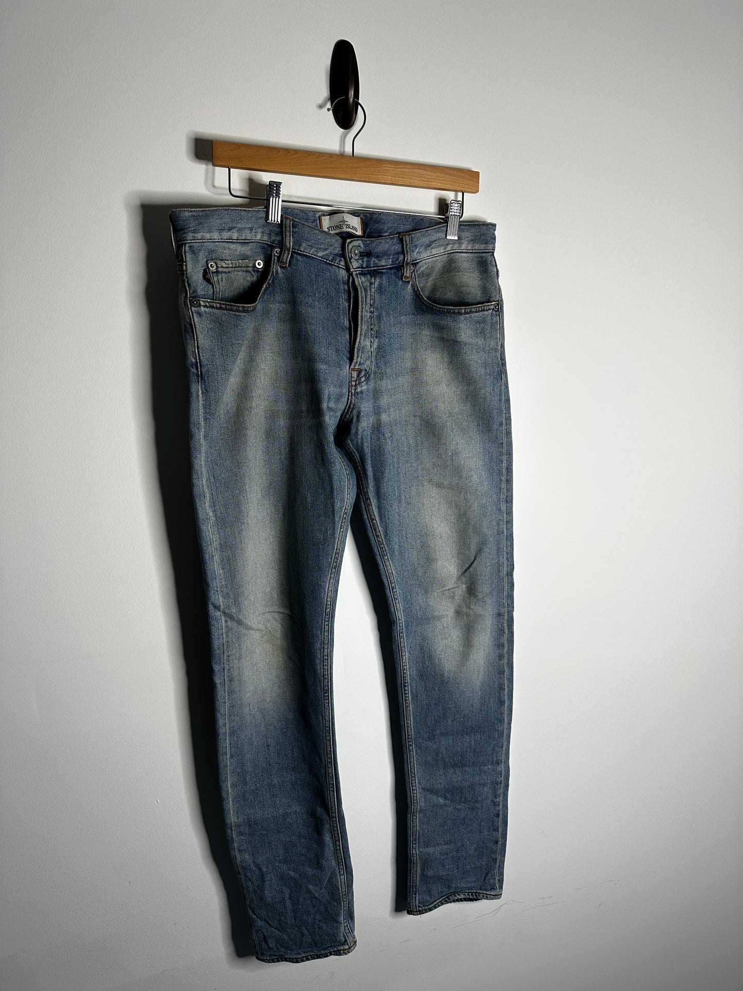 Stone Island Light Blue Denim Jeans - 32 Waist / 34 Leg