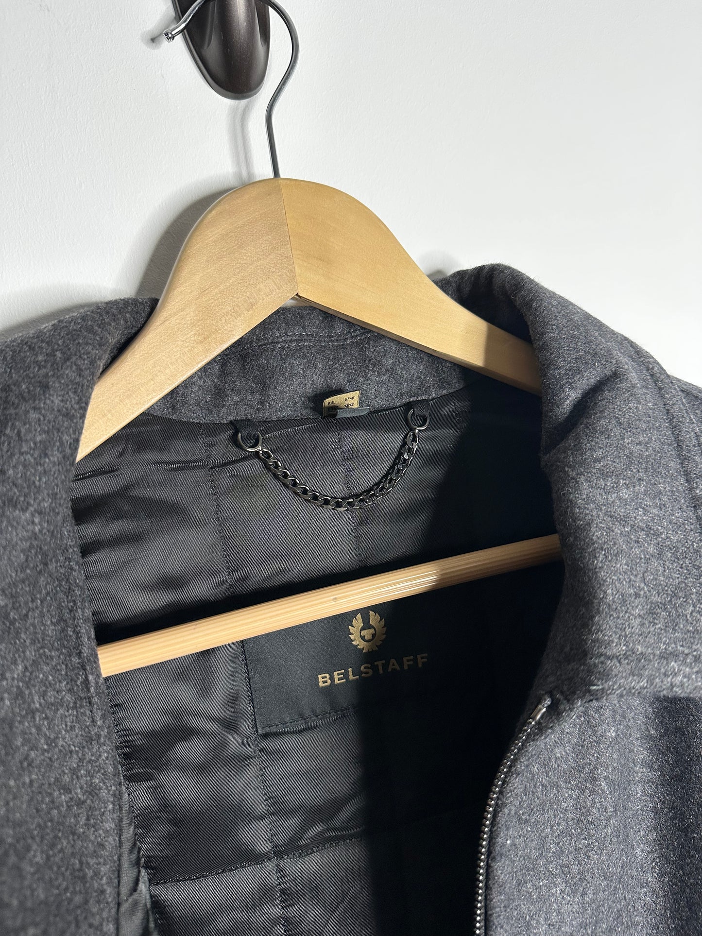 Belstaff Grey Palmer Wool Blend Jacket - XXL