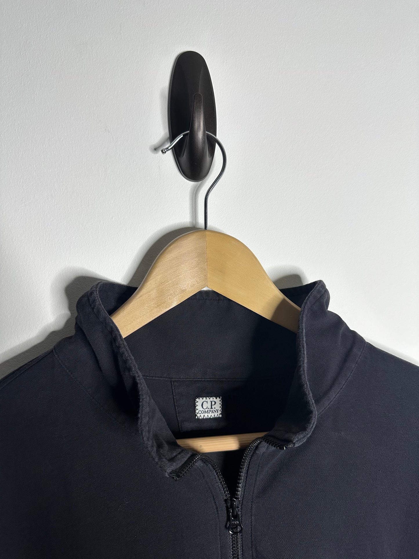 C.P. Company Black Lightweight Quarter Zip Jumper - XXL