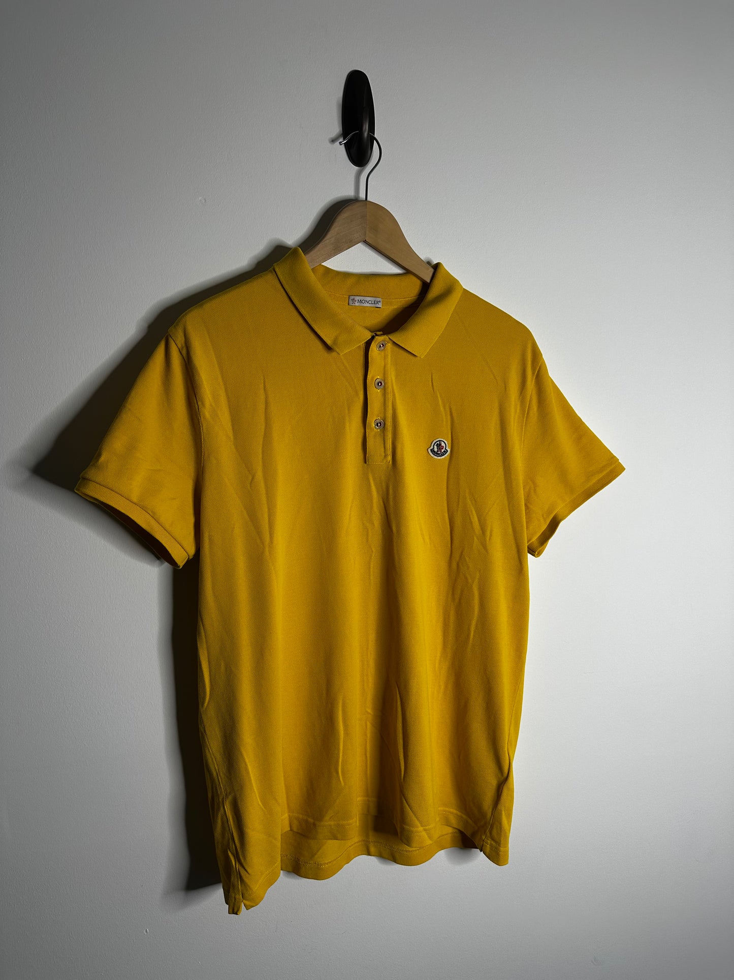 Moncler Yellow Polo Shirt - XXL