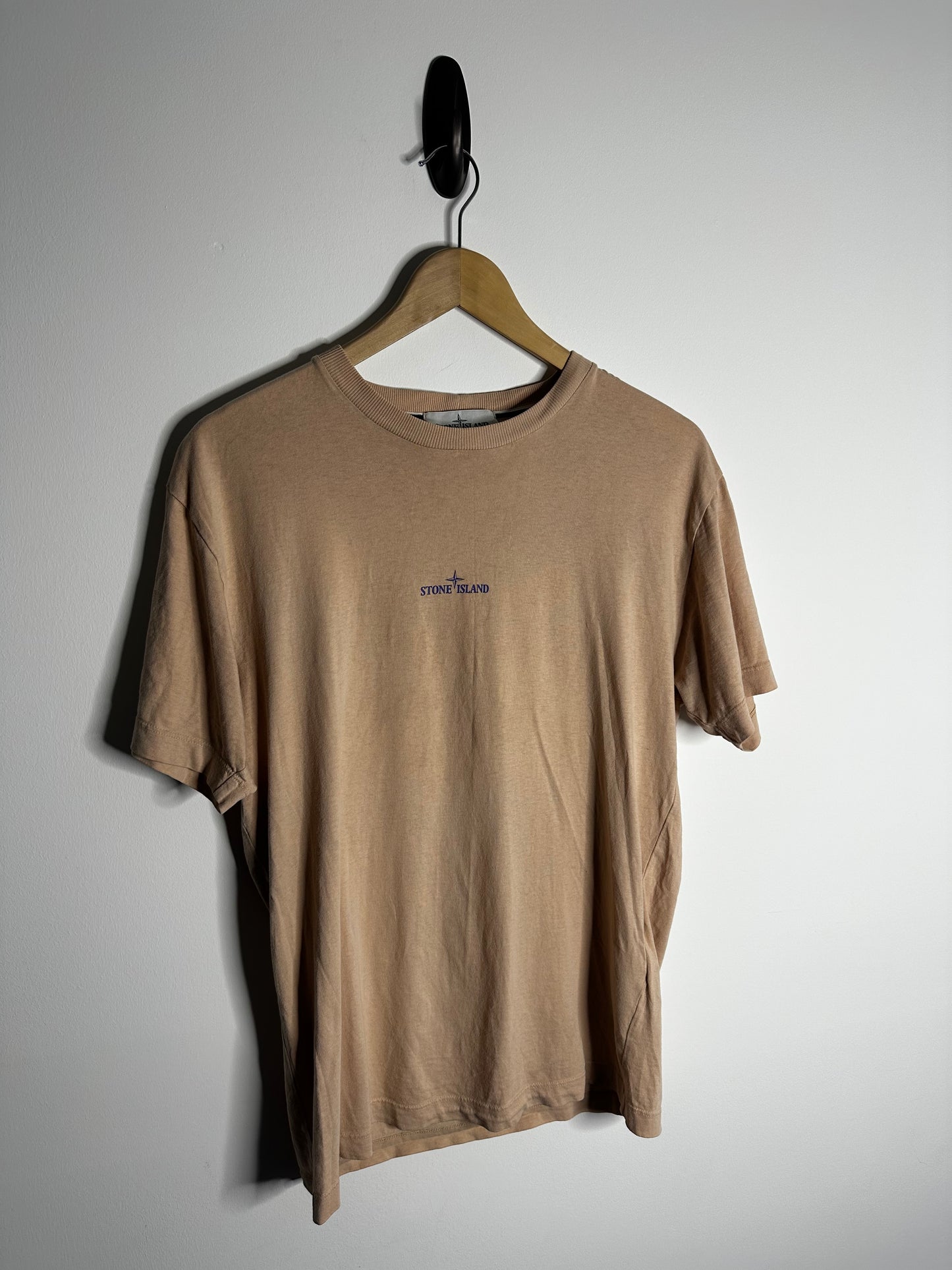 Stone Island Peach Graphic Print T - Shirt - Medium