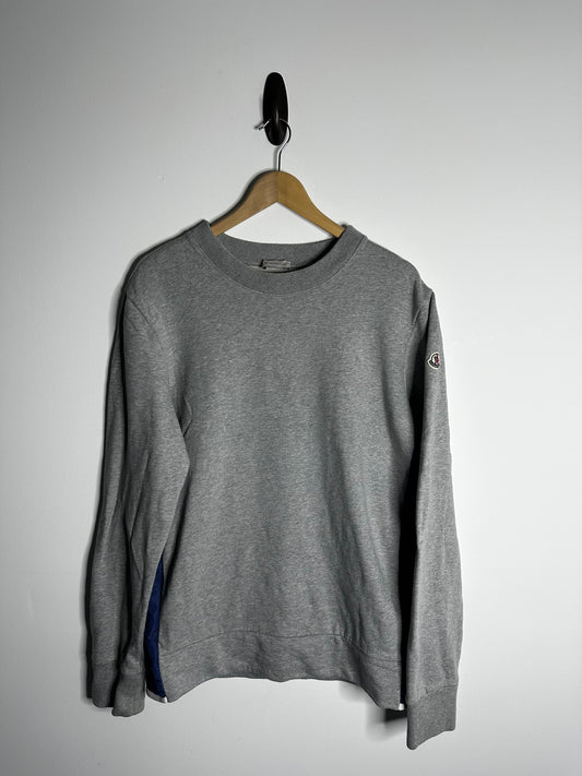 Moncler Grey Nylon Panel Sweatshirt - XXL