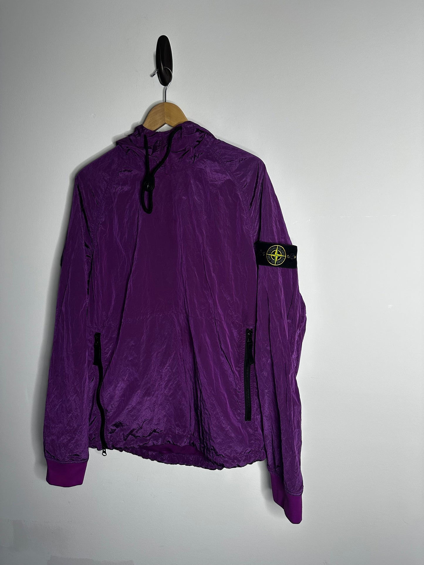 Stone Island Purple Nylon Metal Pullover Smock - Large