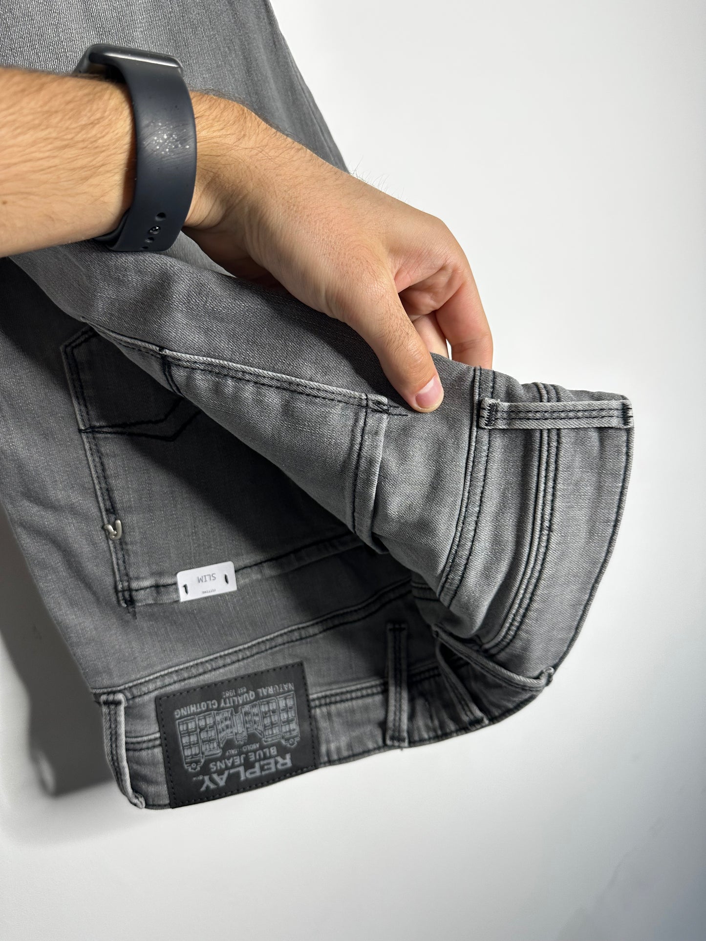 Replay Grey Anbass Jeans - 32 Waist / 32 Leg