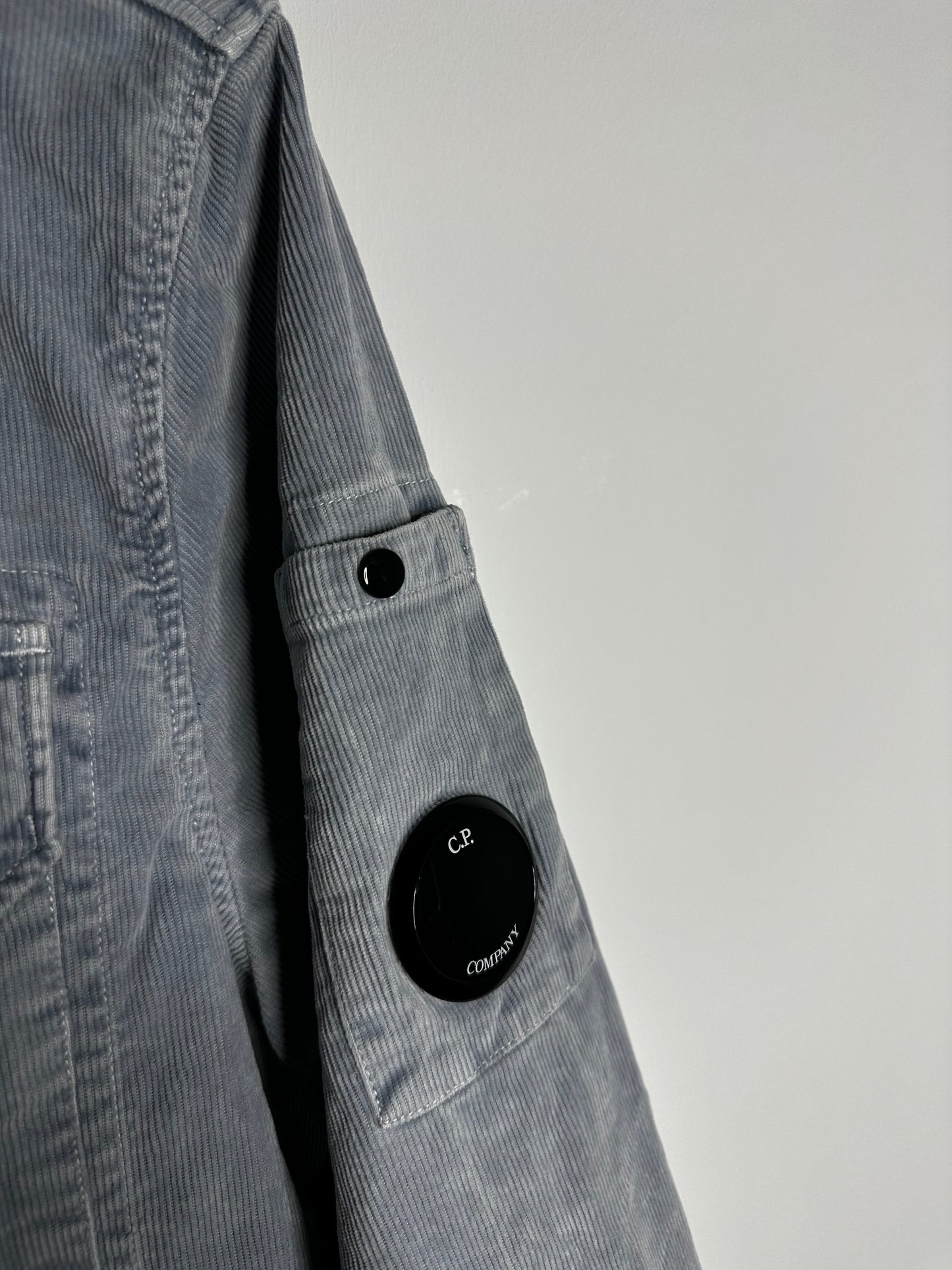 C.P. Company Light Blue Corduroy Overshirt - Large