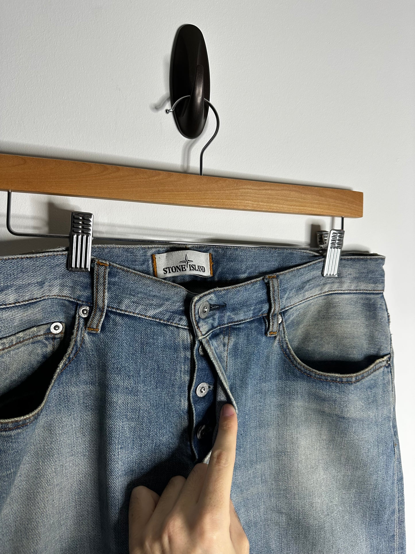 Stone Island Light Blue Denim Jeans - 32 Waist / 34 Leg