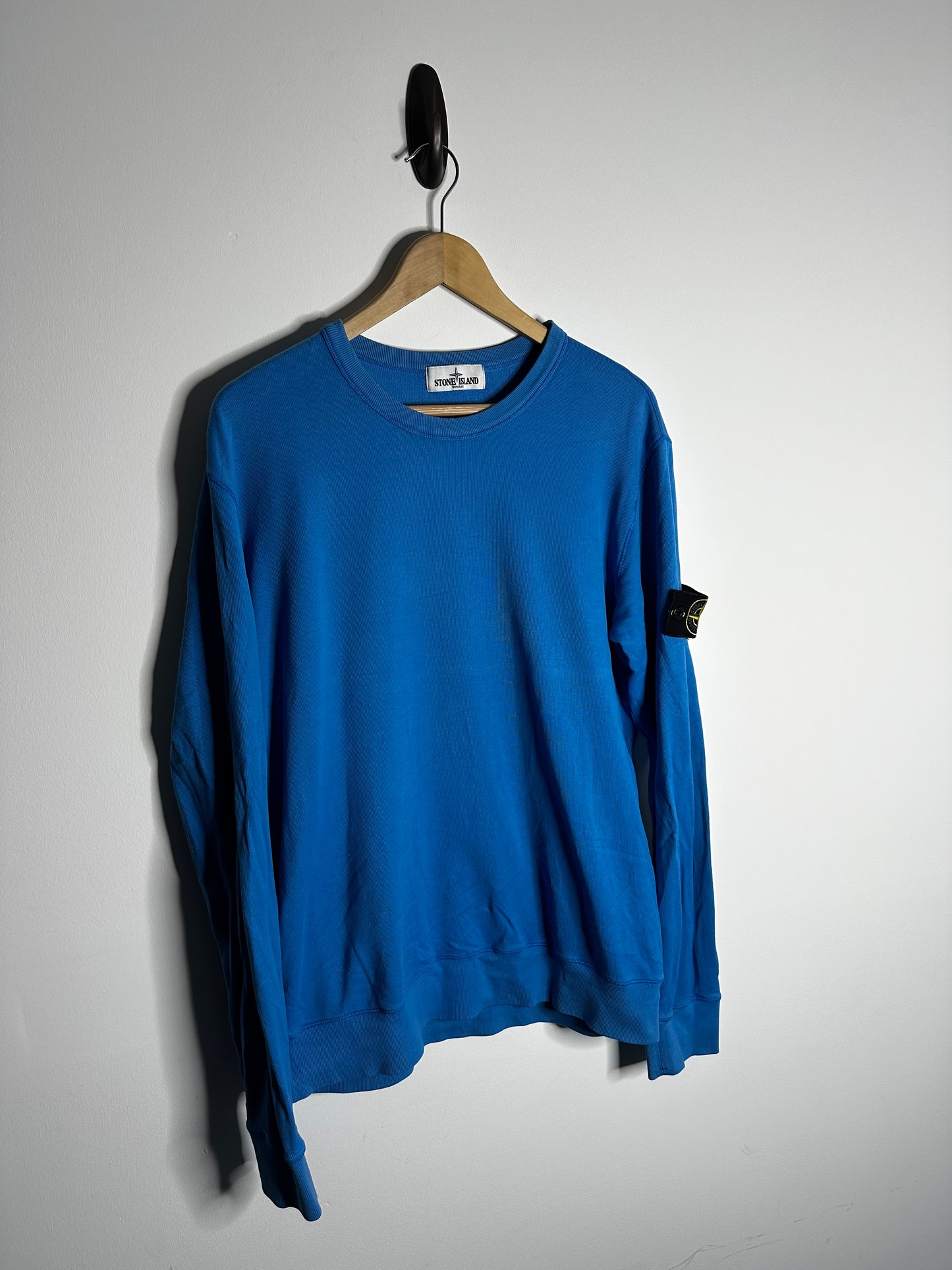 Stone Island Blue Lightweight Sweatshirt - XXL