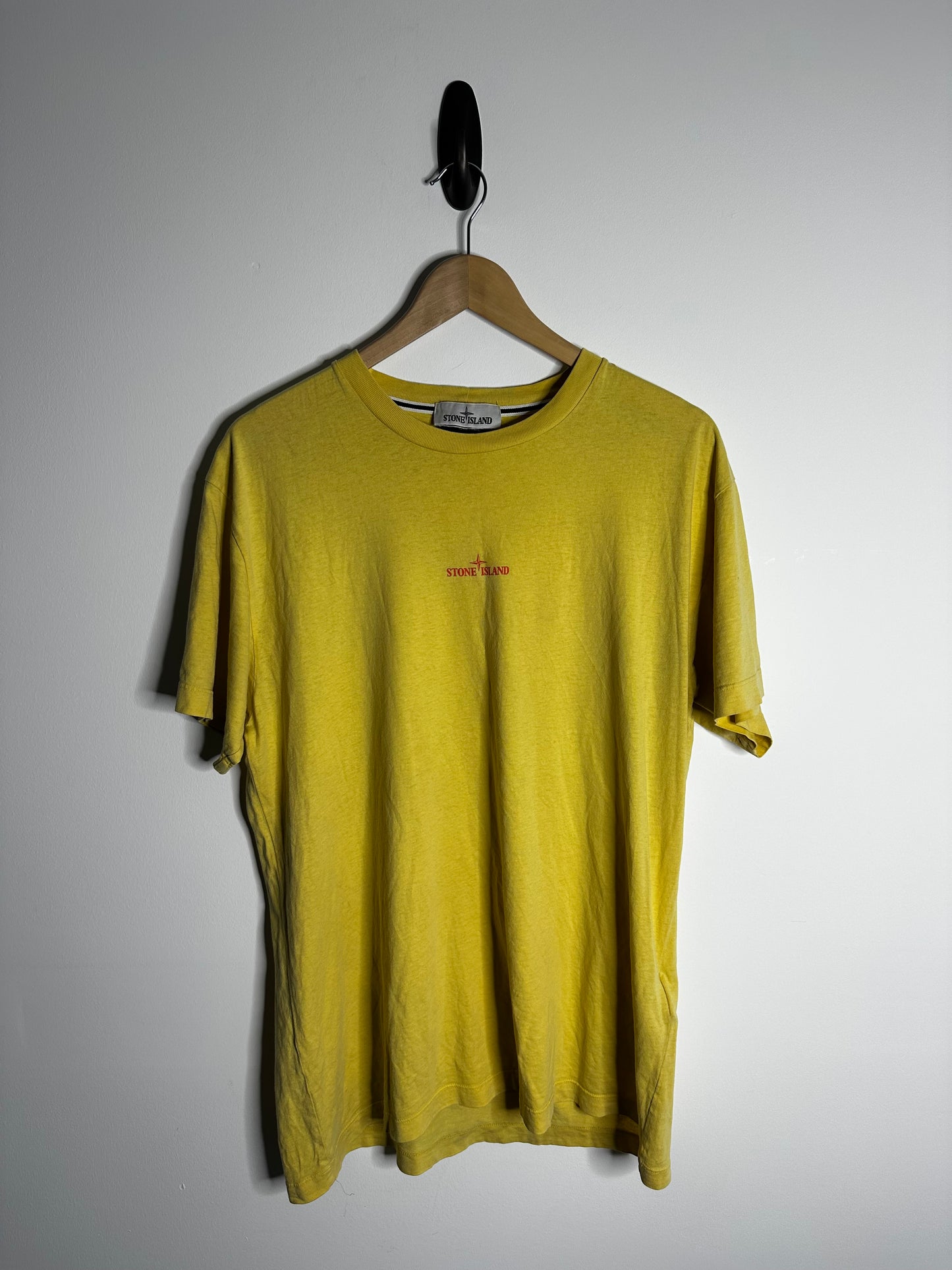Stone Island Yellow Graphic Print T - Shirt - Extra Large