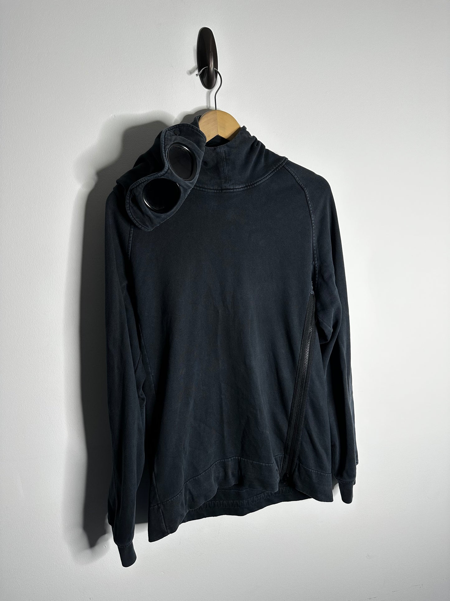 C.P. Company Black Pullover Goggle Hoodie - Medium