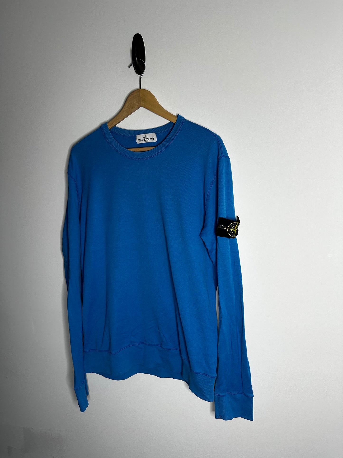 Stone Island Blue Lightweight Sweatshirt - XXL