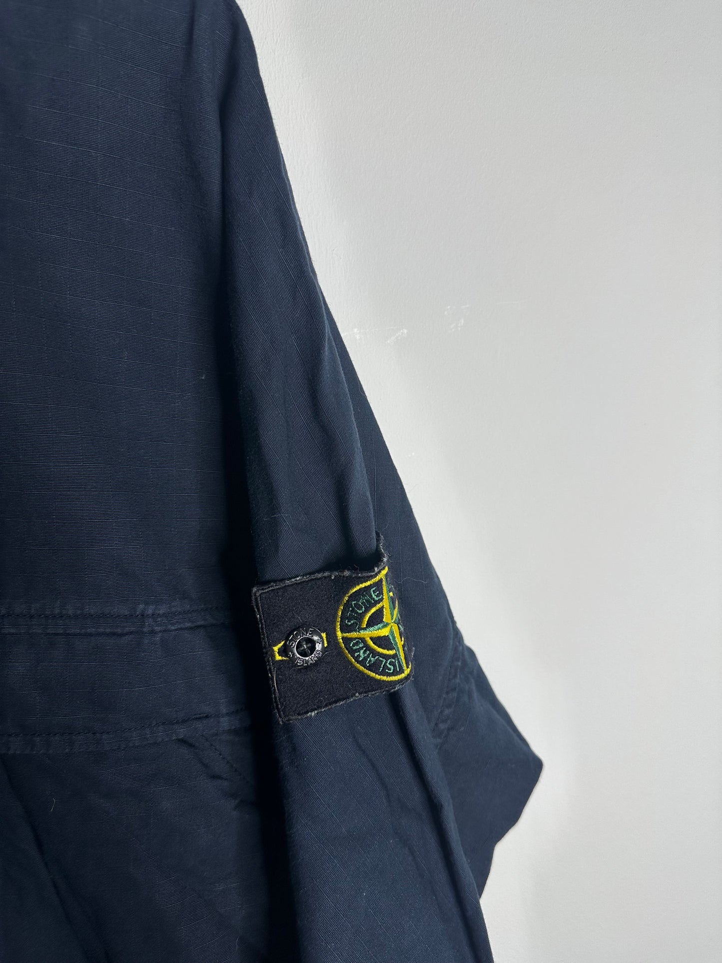 Stone Island Navy Ripstop Pullover Smock - Extra Large