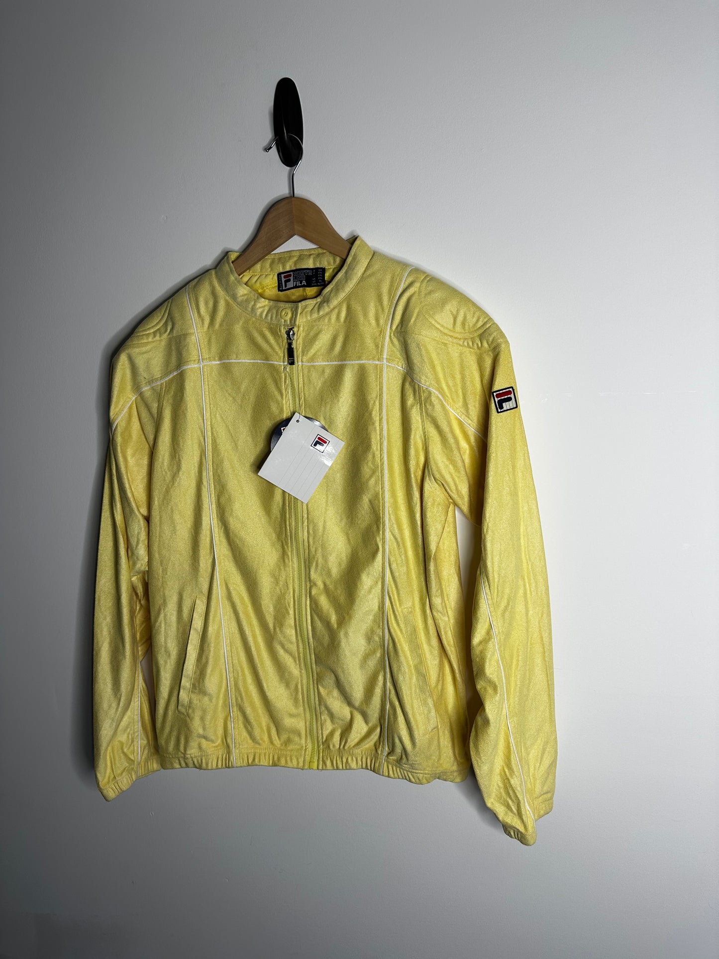 Fila Terrinda Yellow Padded Shoulder Tracksuit Top - XXL