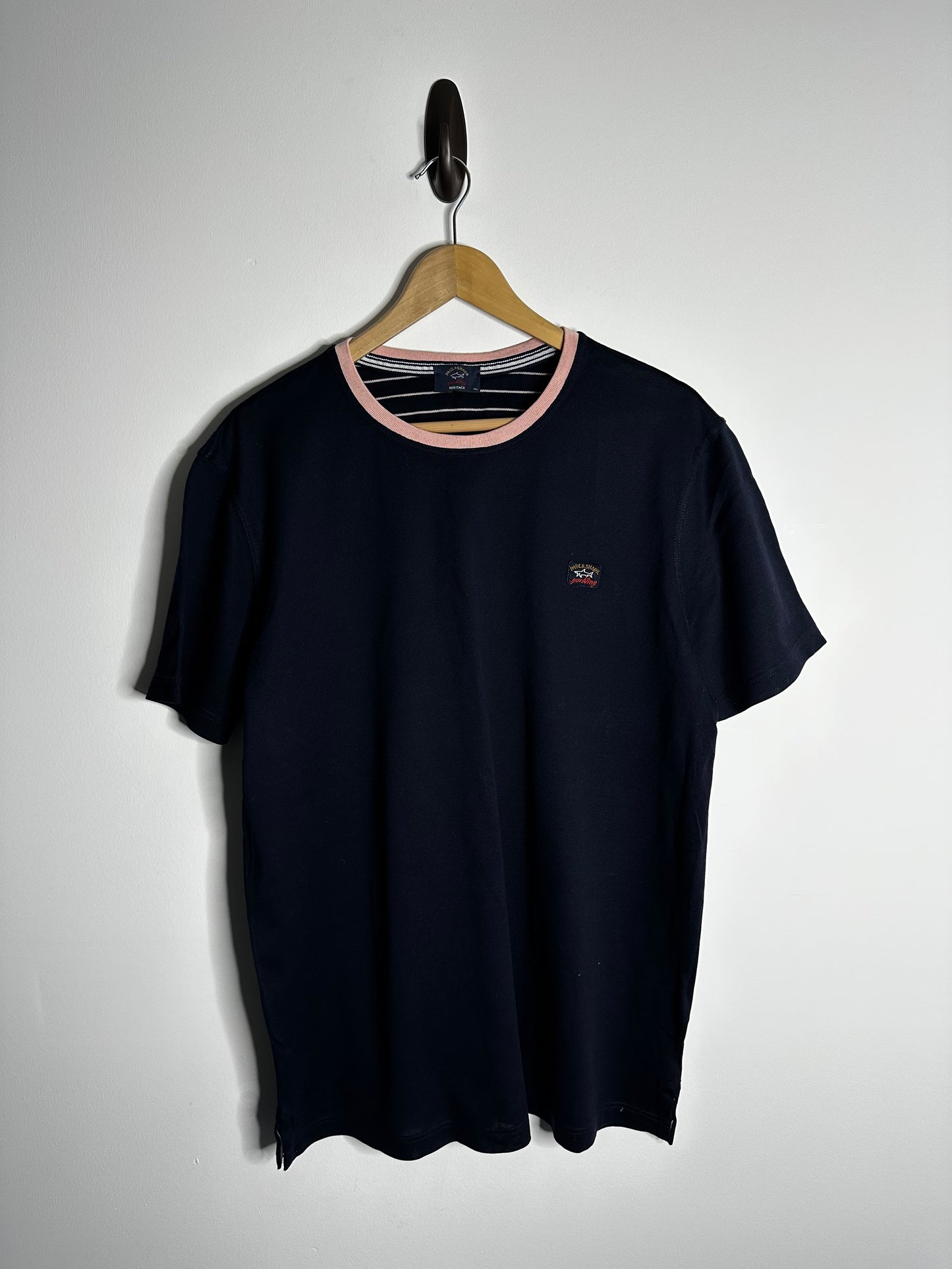 Paul & Shark Navy Patch Logo T - Shirt - XXL
