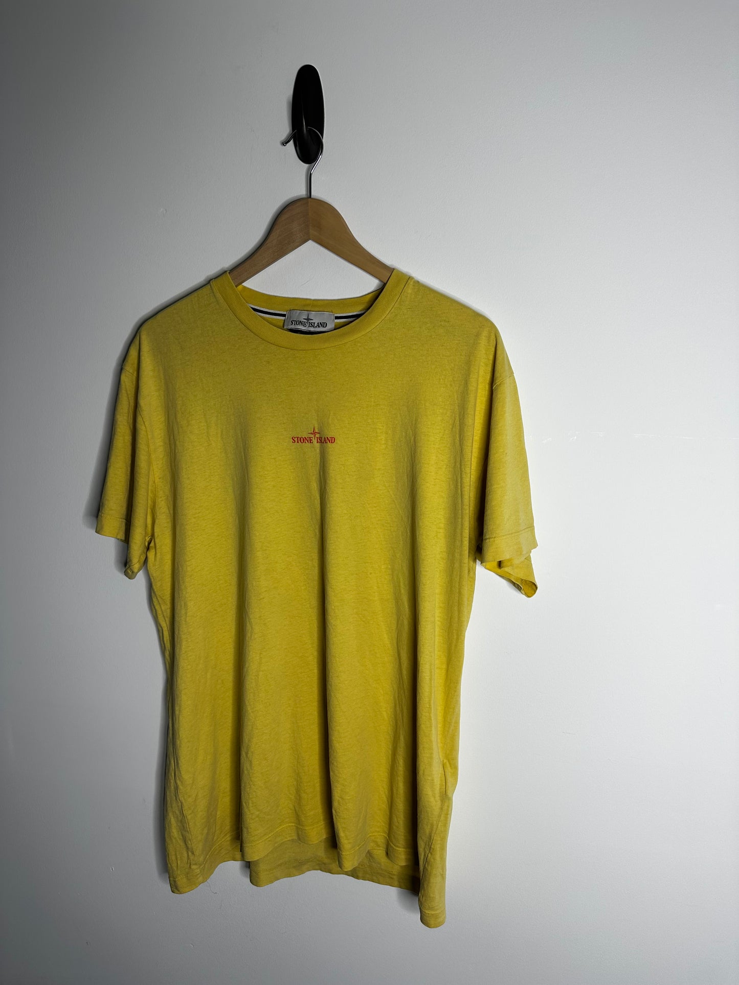 Stone Island Yellow Graphic Print T - Shirt - Extra Large