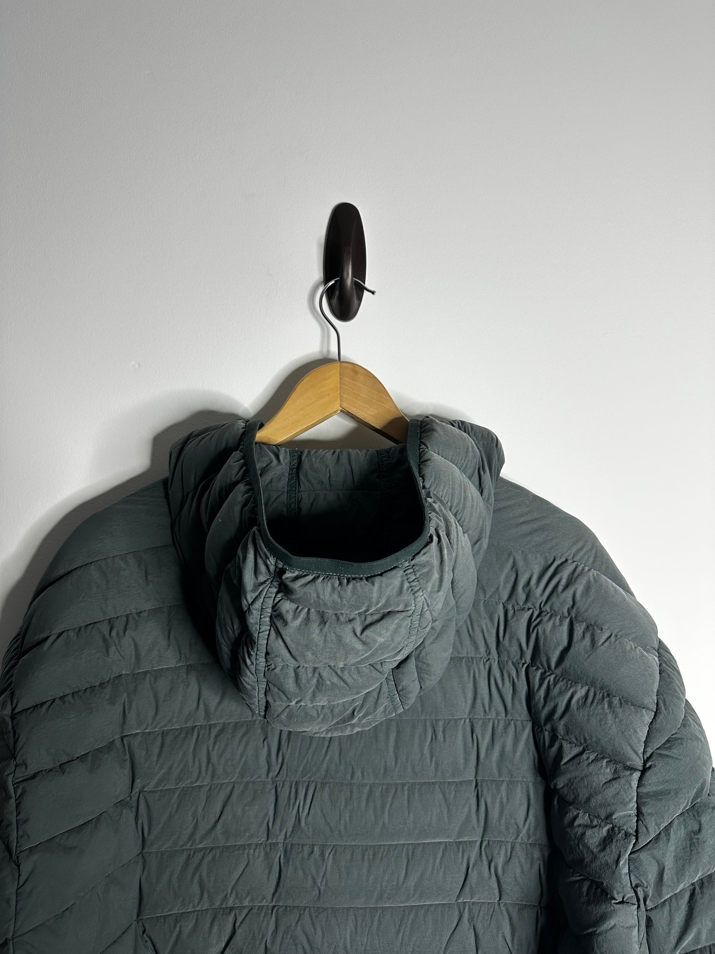 Stone Island Green Loom Woven Down Chambers Puffer Jacket - XXXL