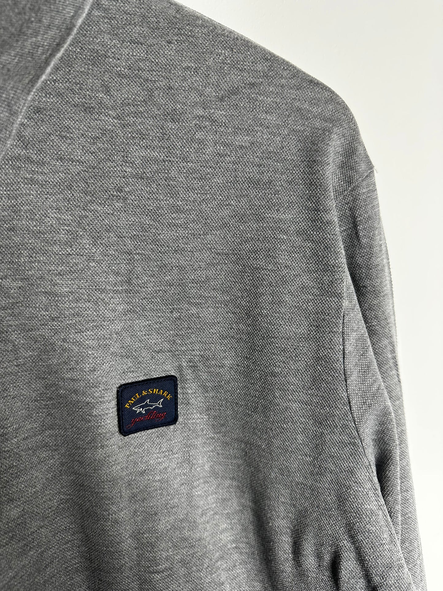 Paul & Shark Grey Long Sleeve Polo Shirt - XXL