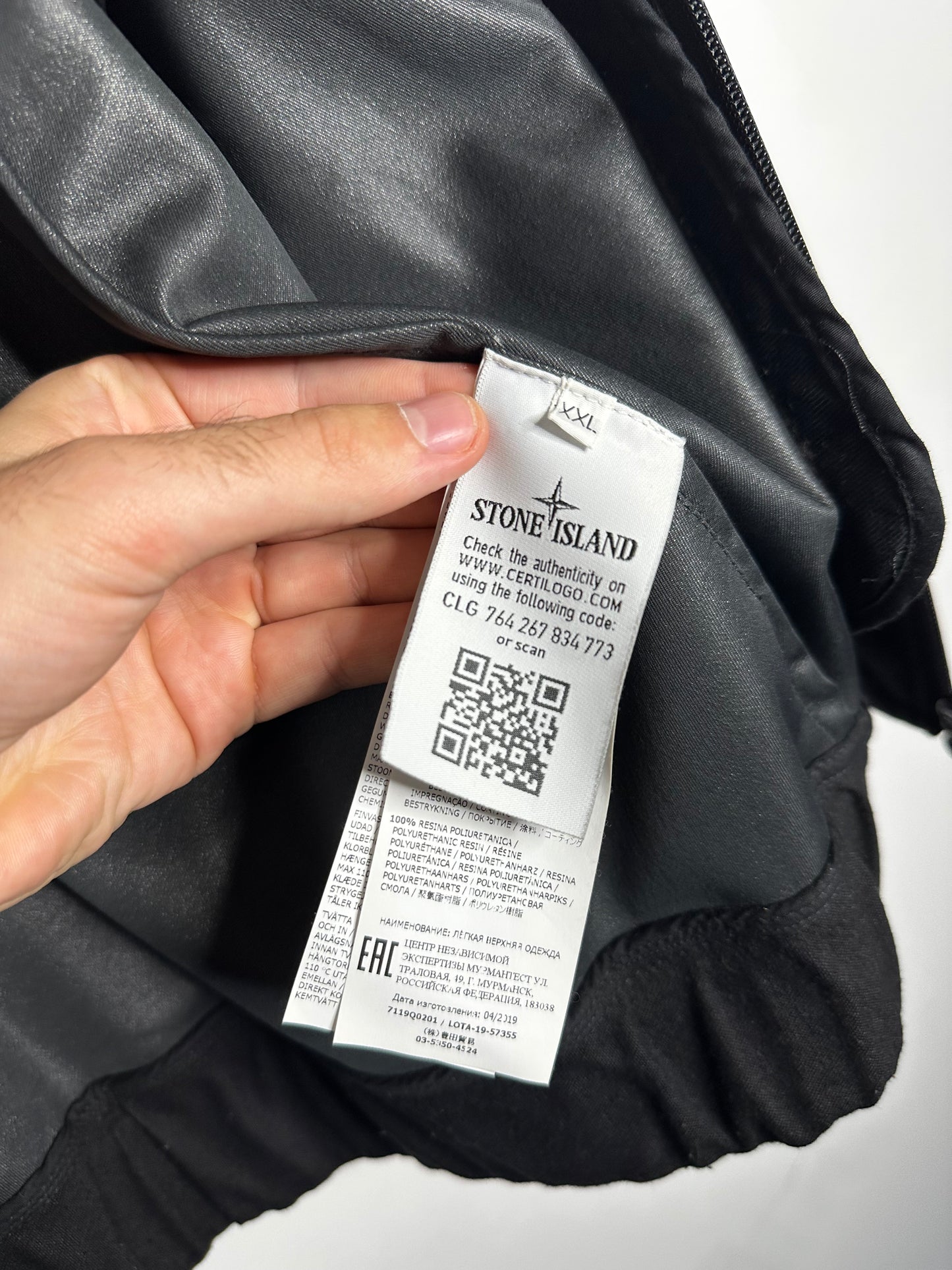 Stone Island Shadow Project Black SW 3L Jacket - XXL