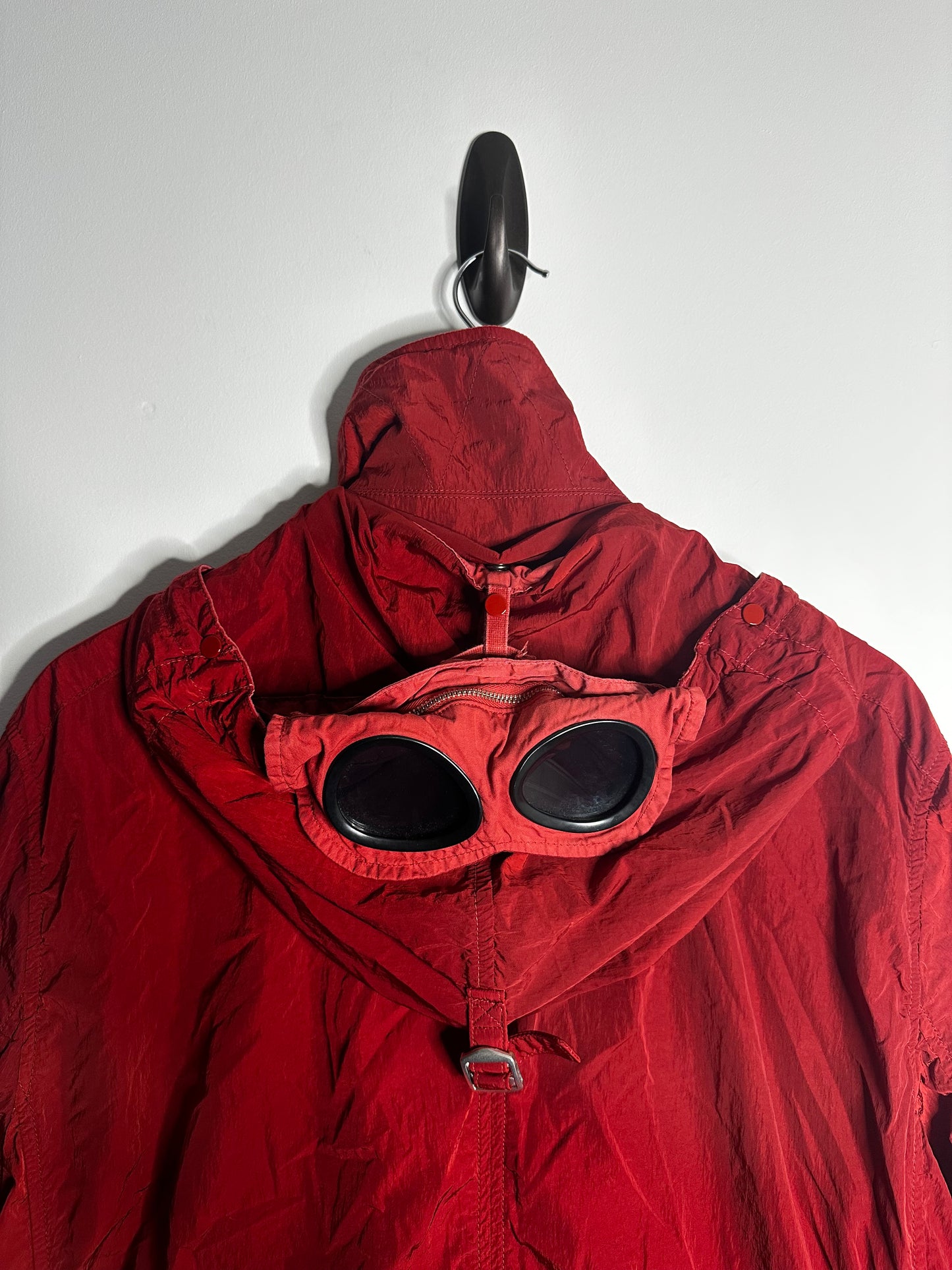 C.P. Company Red Multi Pocket Goggle Jacket - XXXL