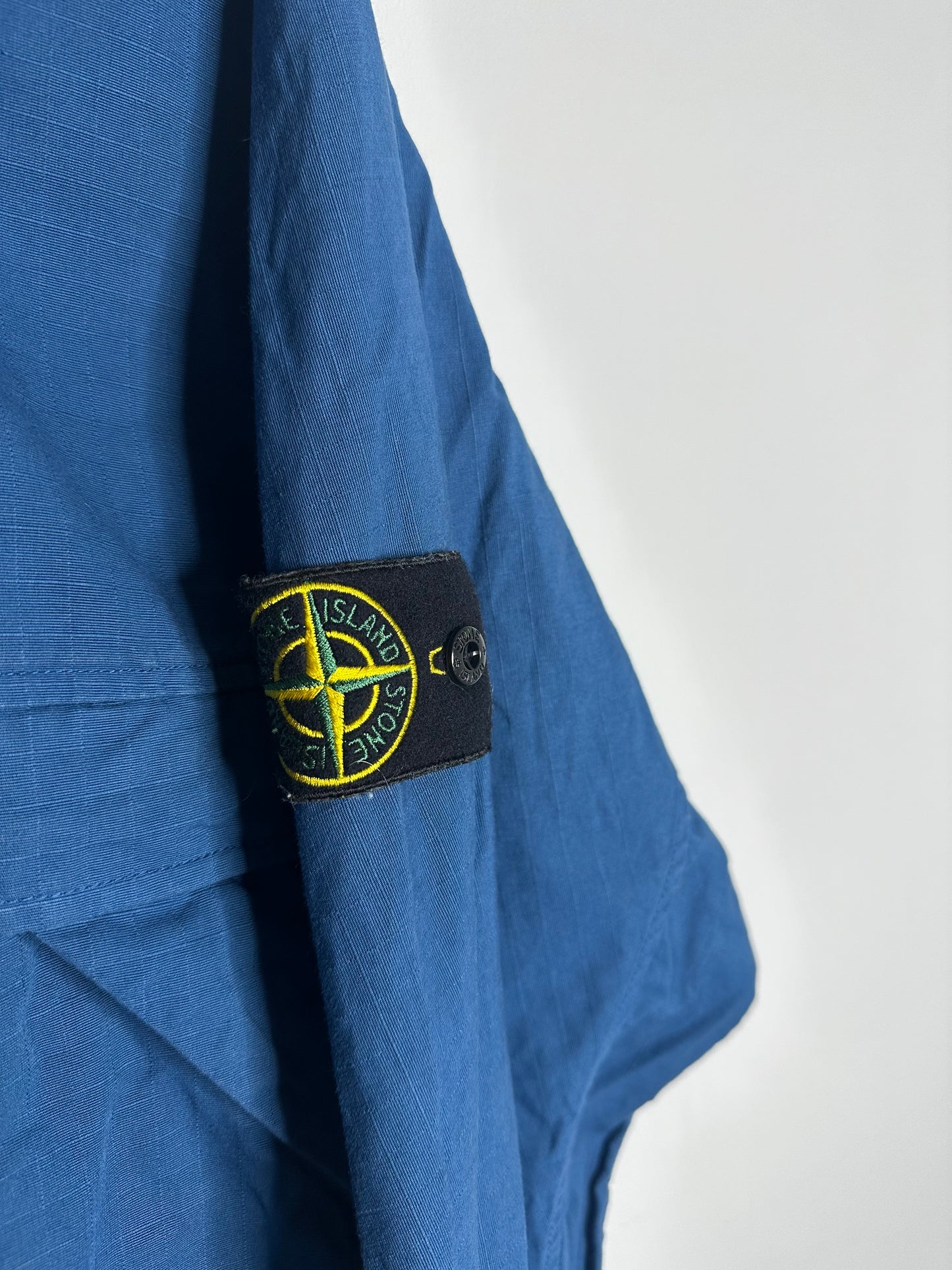 Stone Island Blue Ripstop Pullover Smock - Extra Large