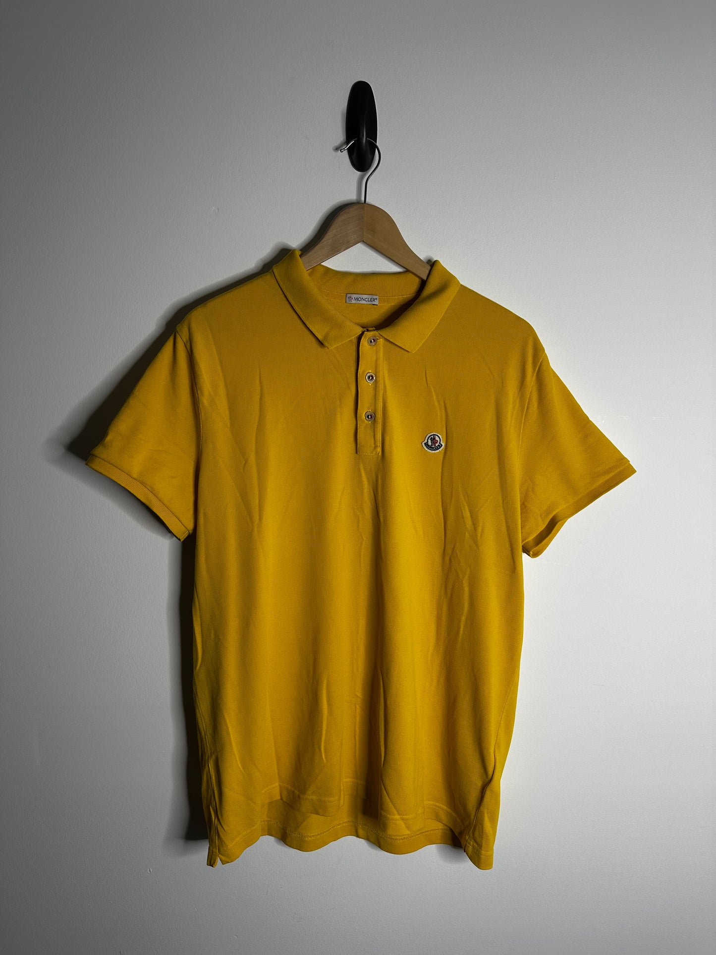 Moncler Yellow Polo Shirt - XXL