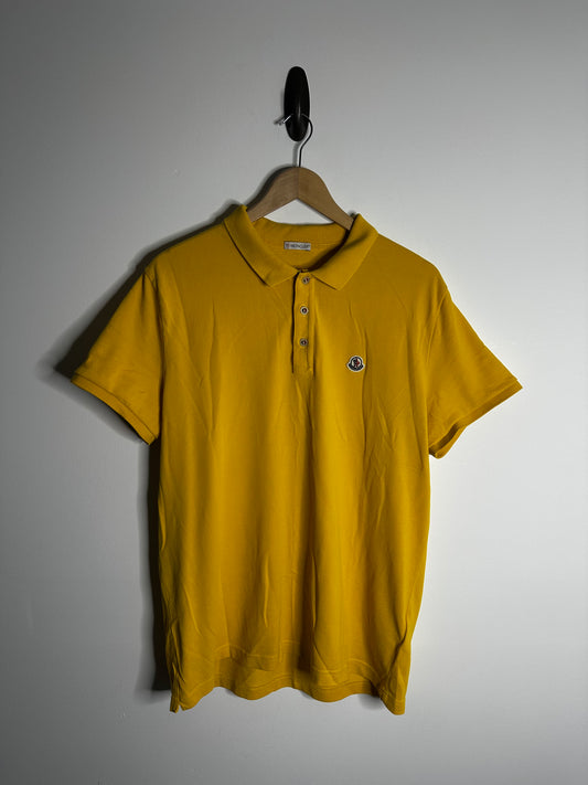 Moncler Yellow Polo Shirt - XXL