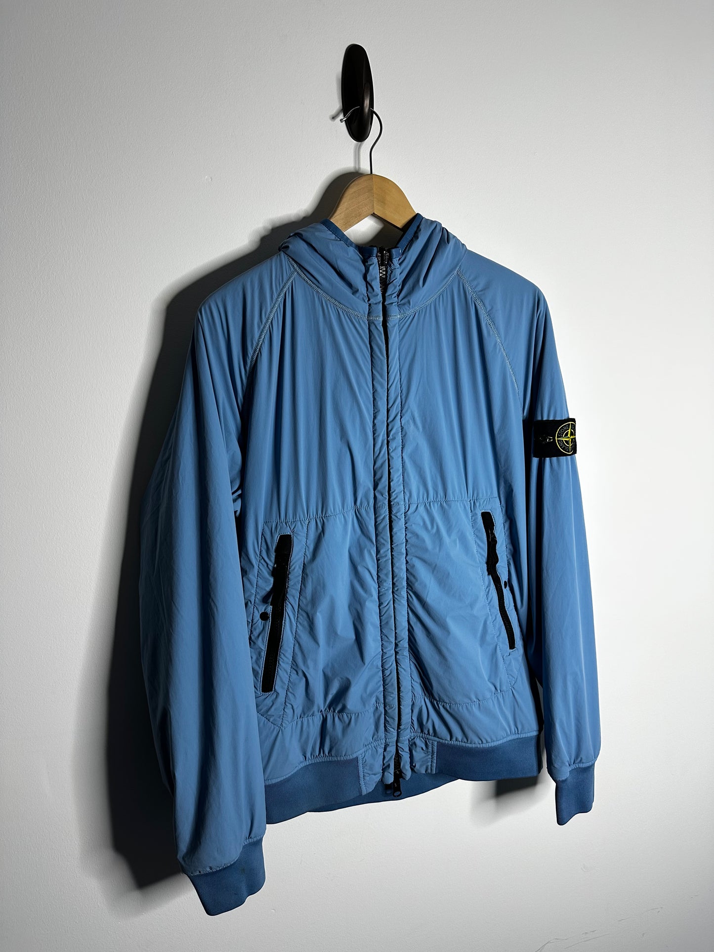 Stone Island Light Blue Comfort Tech Polartec Reversible Jacket - Medium