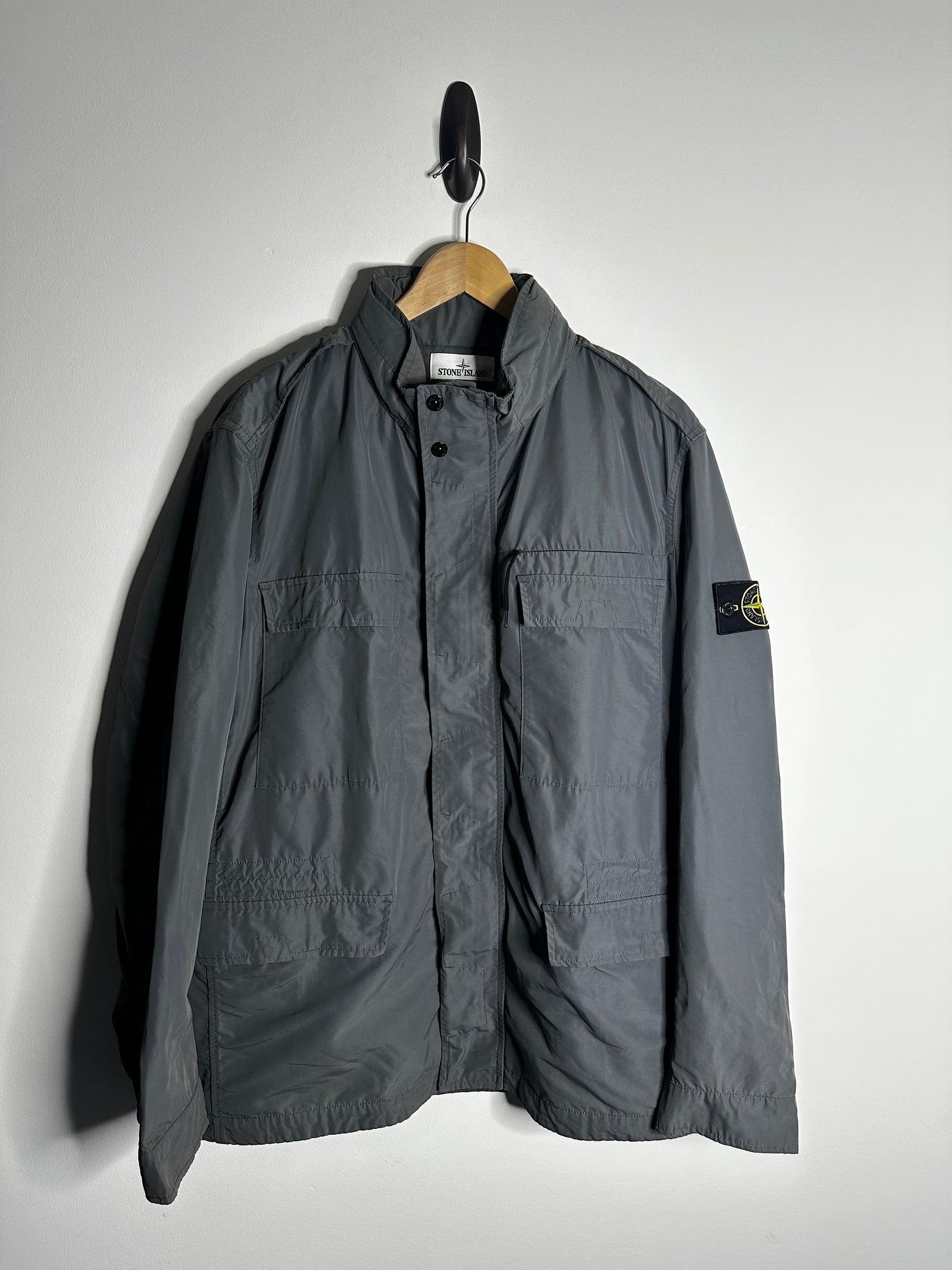 Stone Island Grey Micro Reps Field Jacket - XXL