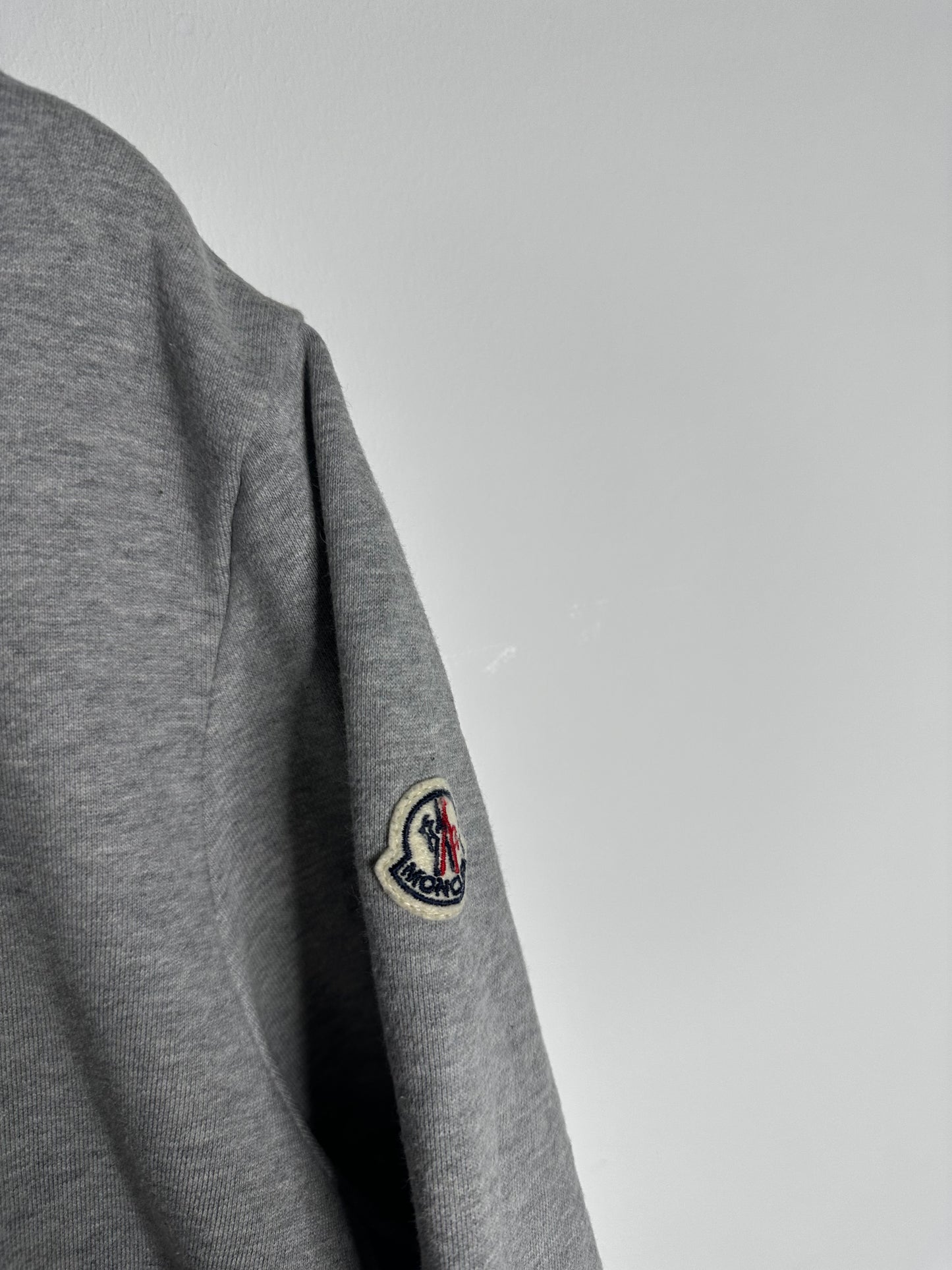 Moncler Grey Nylon Panel Sweatshirt - XXL