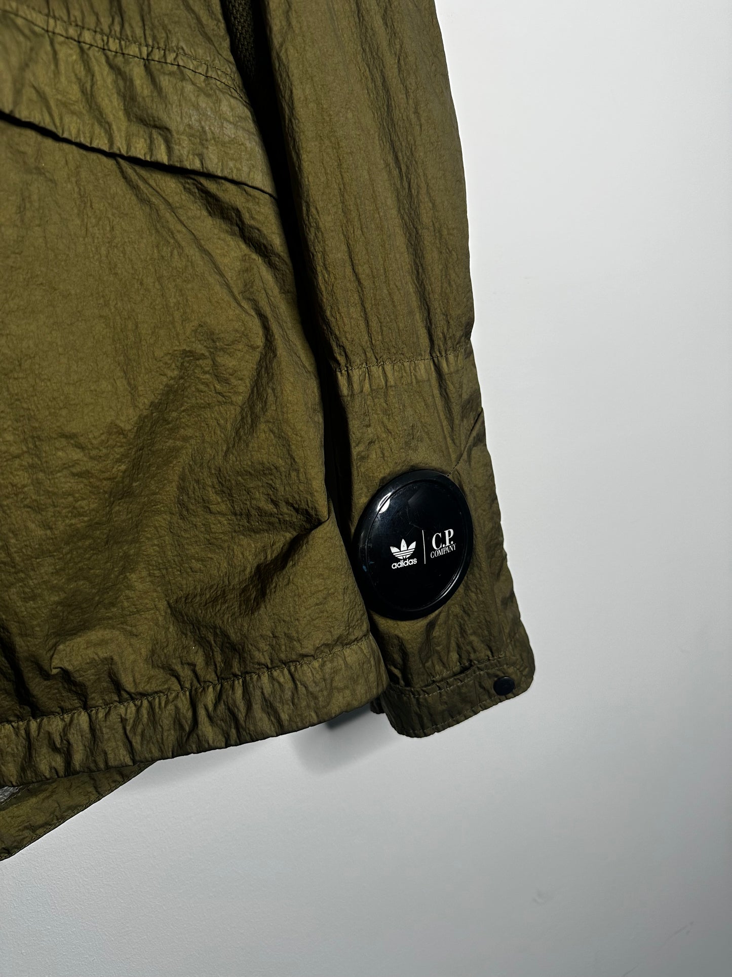 C.P. Company x Adidas Originals Green Chrome Explorer Goggle Jacket - Small