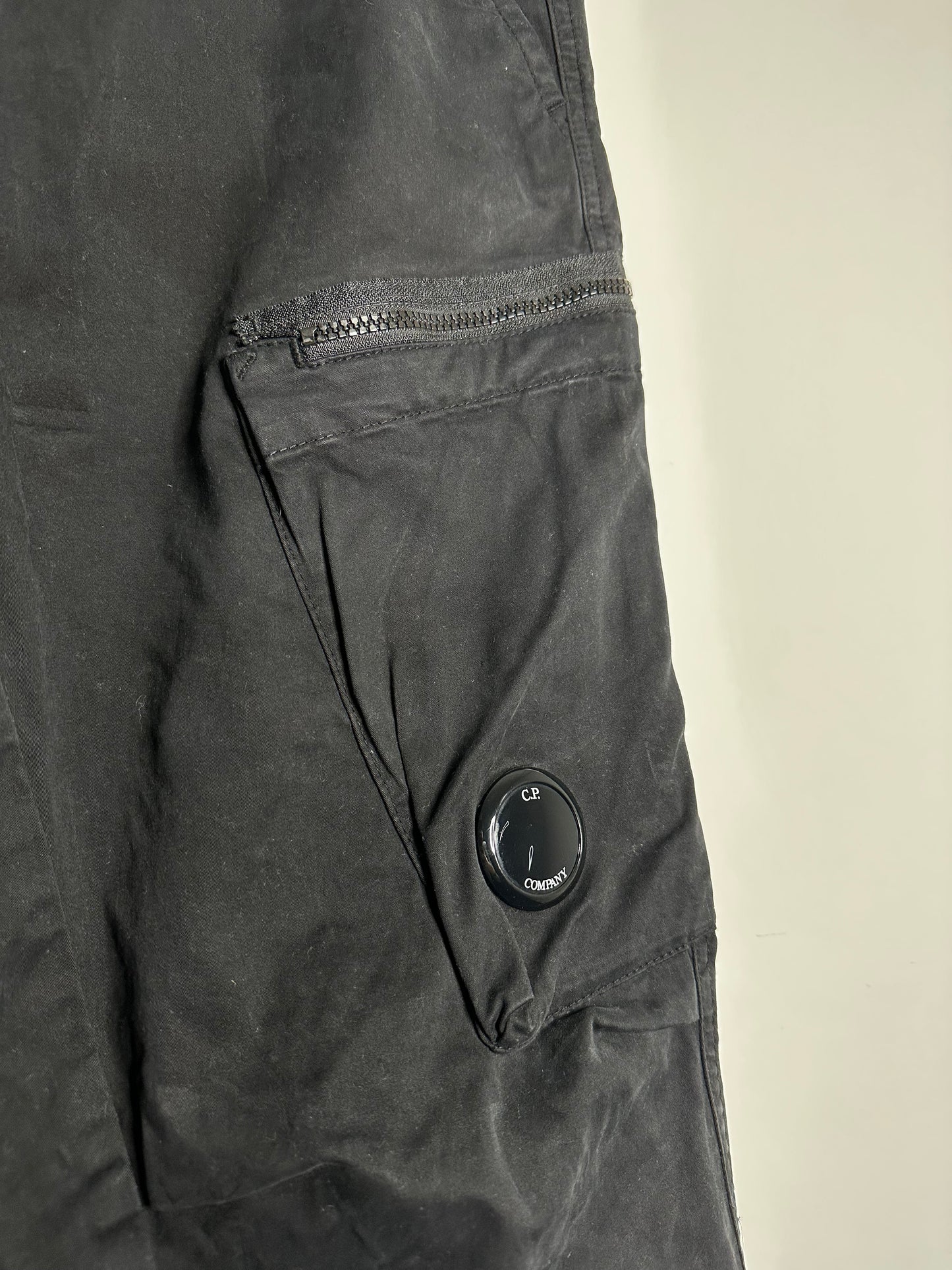 C.P. Company Black Cargo Trousers - Extra Large