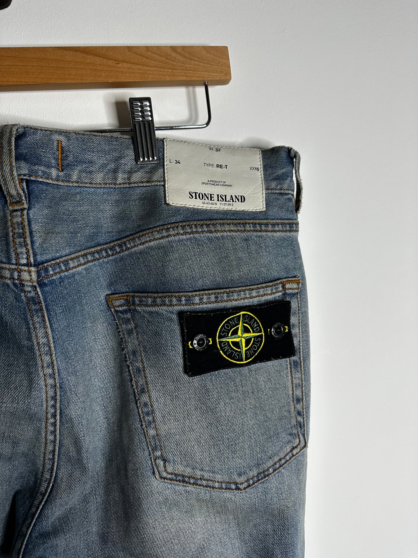 Stone Island Light Blue Denim Jeans - 32 Waist / 34 Leg