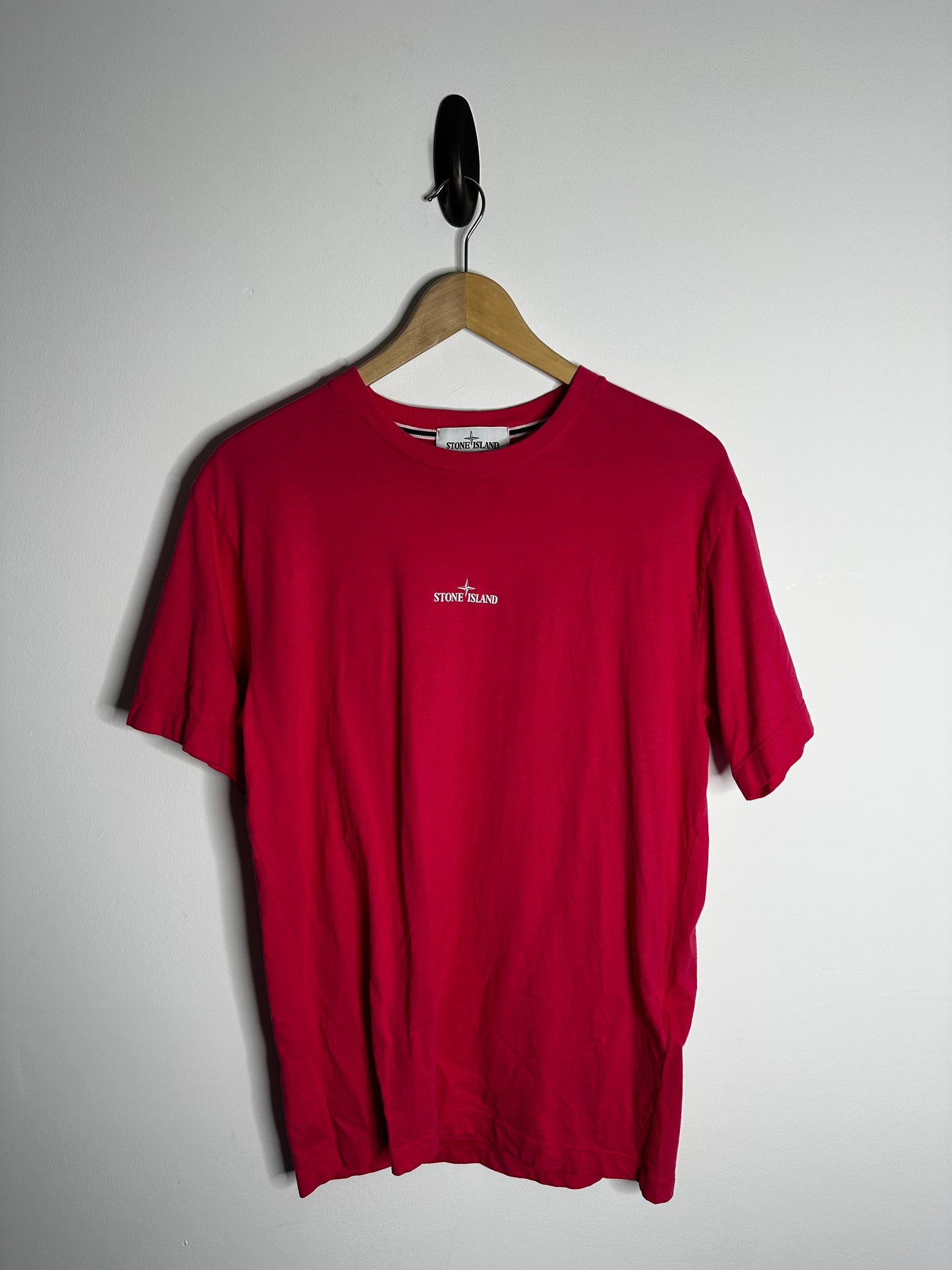 Stone Island Pink Graphic Print T - Shirt - Medium