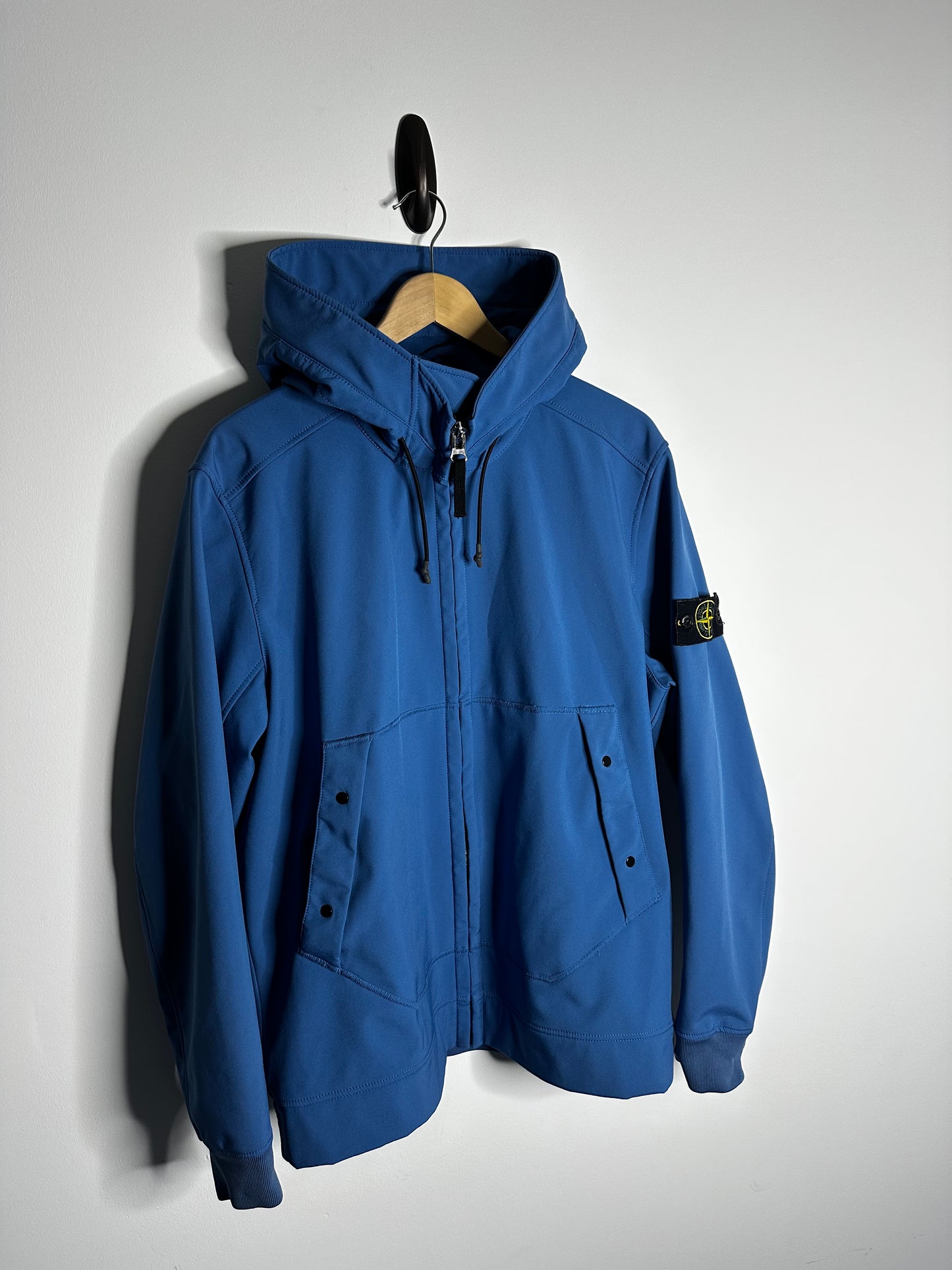 Stone Island Light Blue Soft Shell - R Jacket - Extra Large