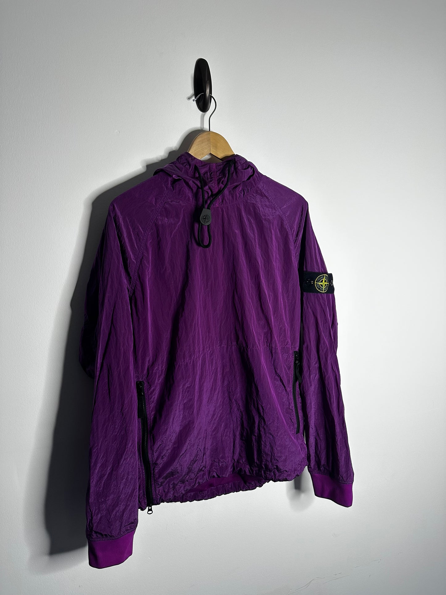 Stone Island Purple Nylon Metal Pullover Smock - Large