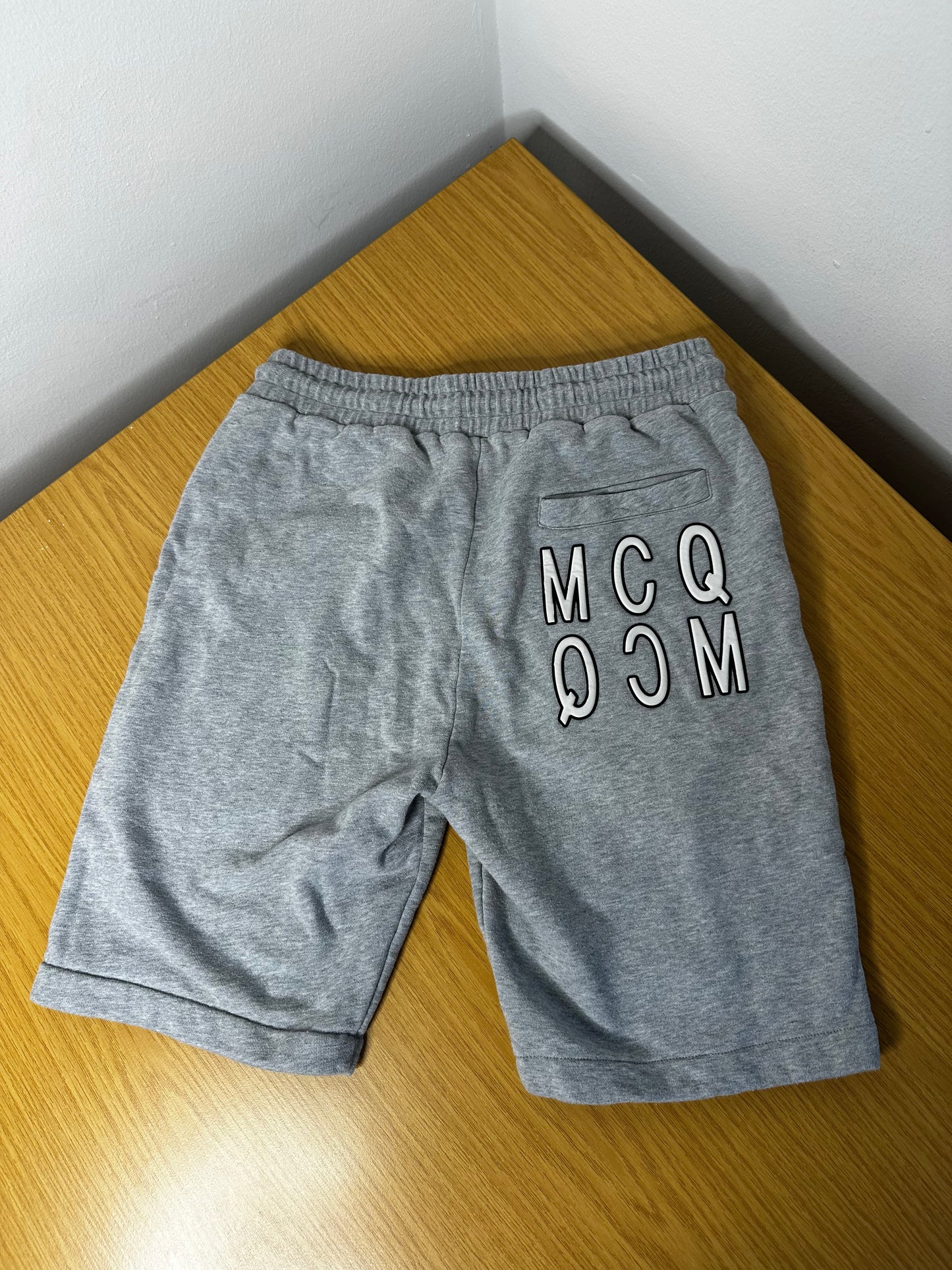 Alexander McQueen Grey Cotton Fleece Shorts - Medium