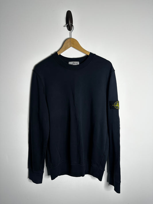 Stone Island Navy Crewneck Sweatshirt - Large