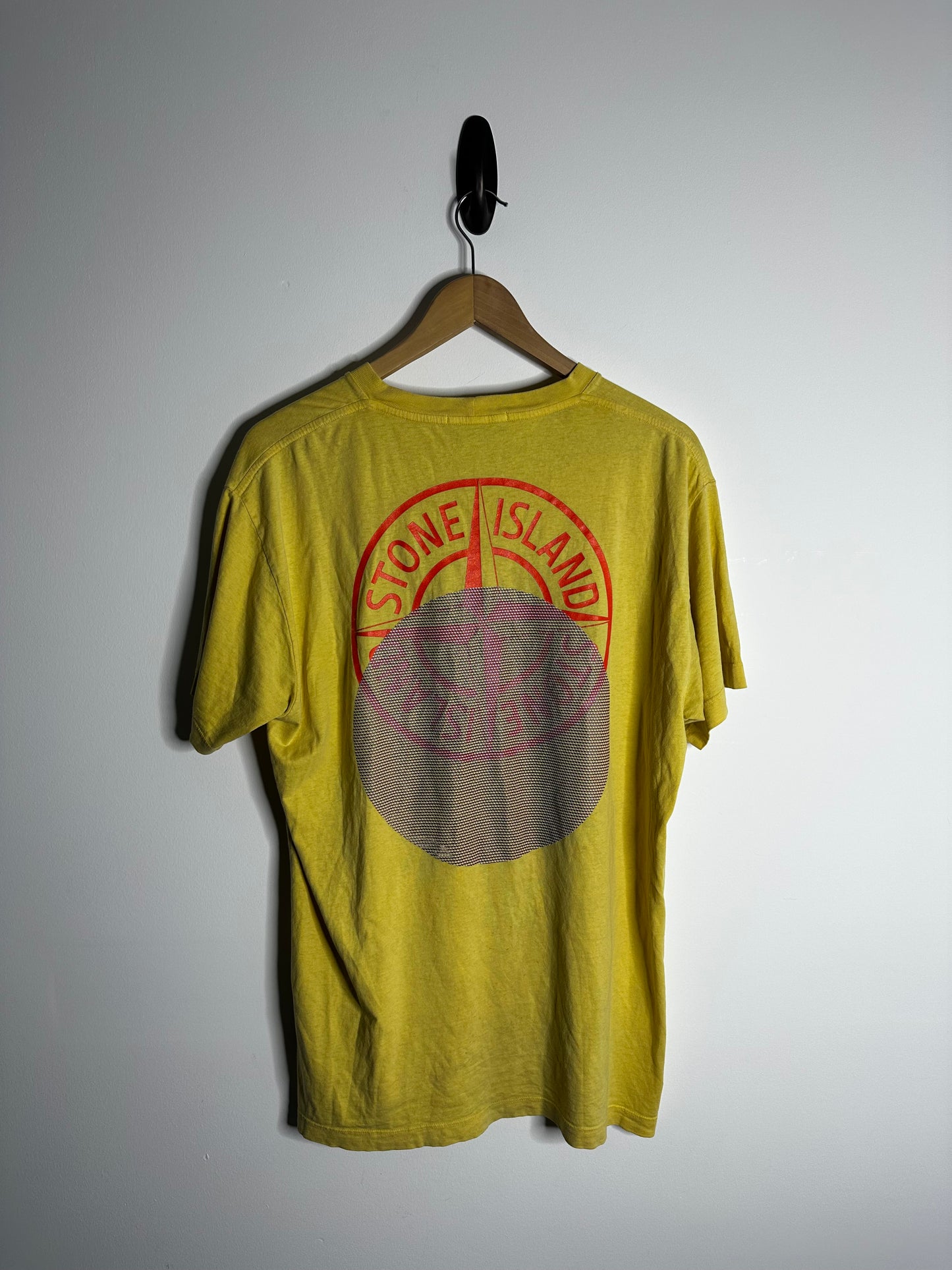 Stone Island Yellow Graphic Print T - Shirt - Extra Large
