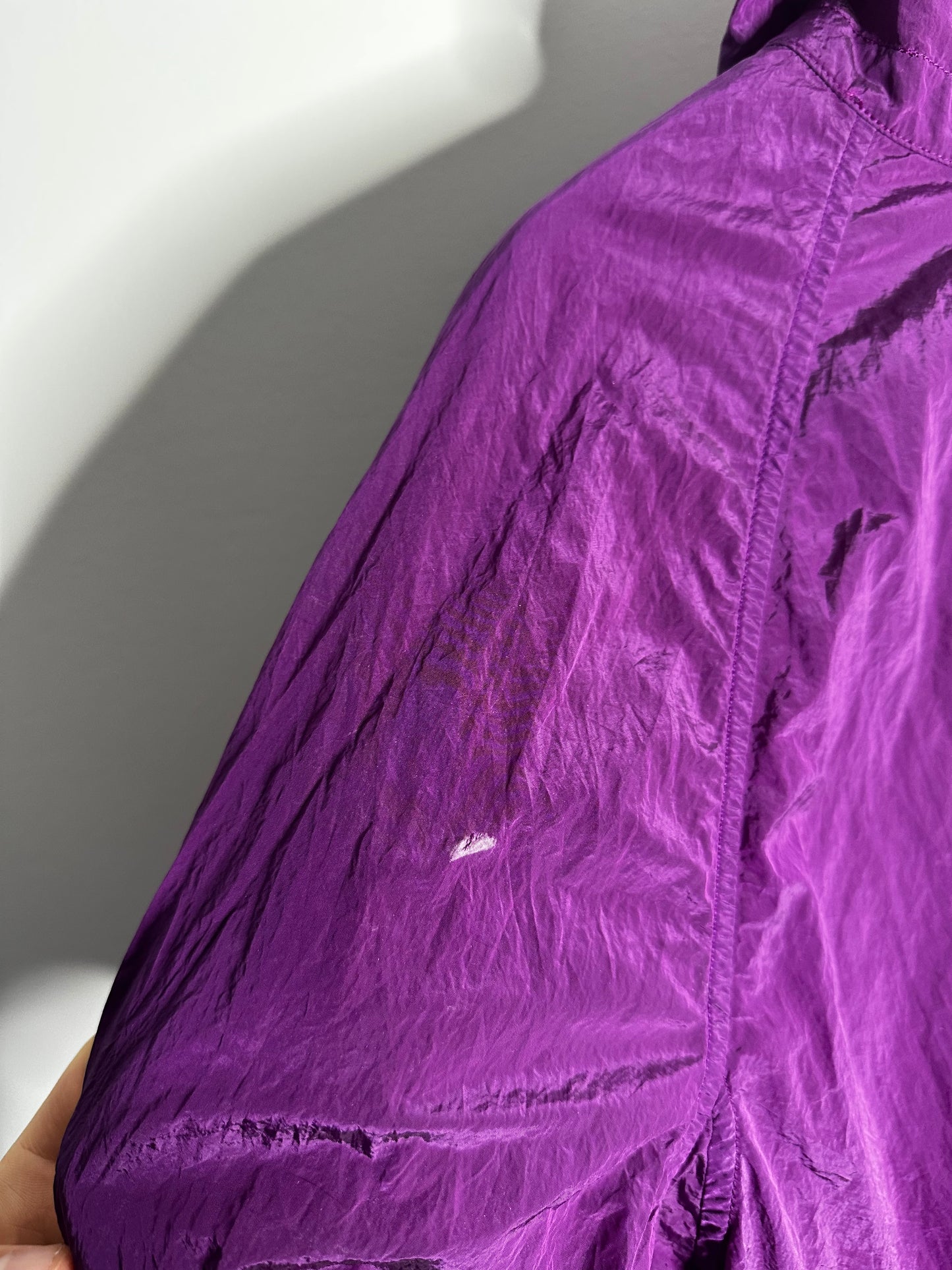 Stone Island Purple Nylon Metal Pullover Smock - Large