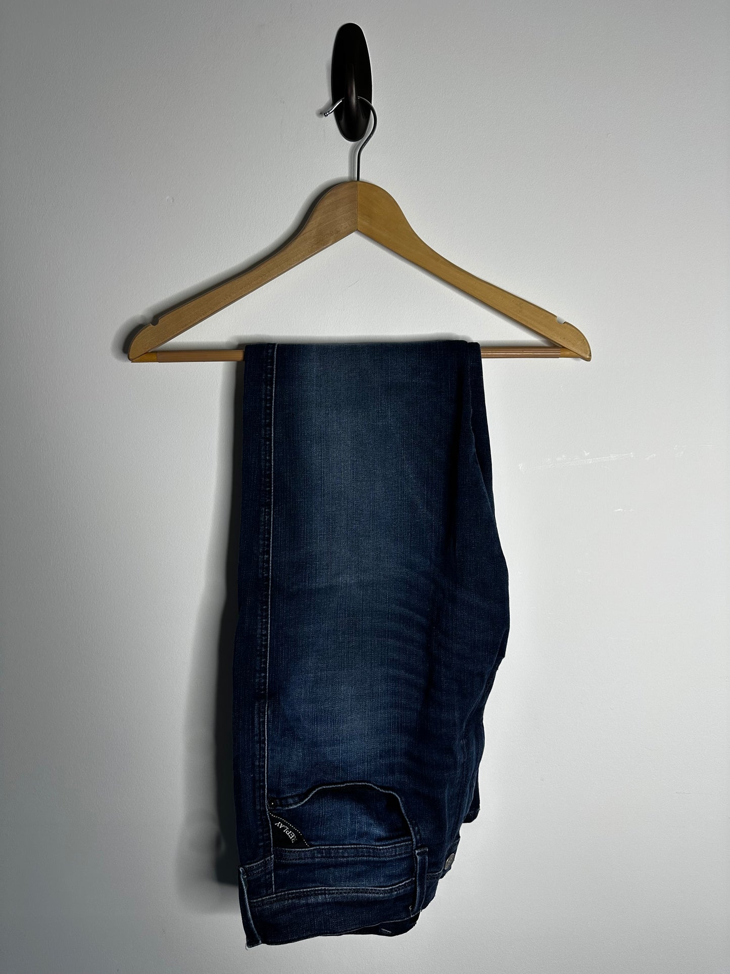 Replay Blue Anbass Hyperflex Jeans - 36 Waist / 32 Leg
