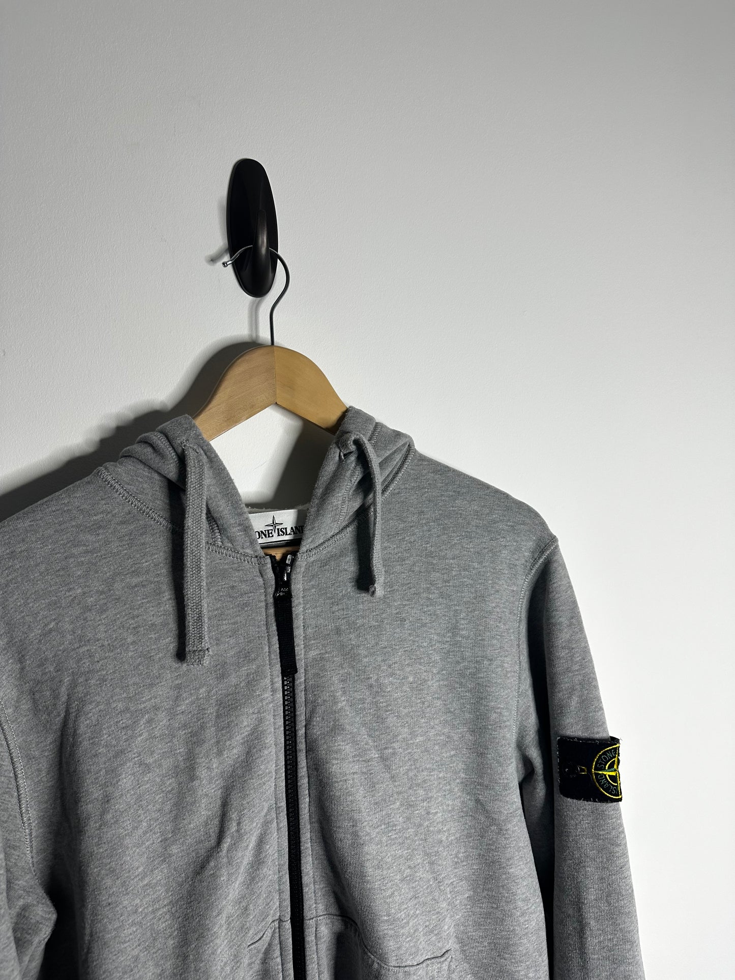 Stone Island Grey Full Tracksuit Zip Hoodie & Tracksuit Bottoms - Medium
