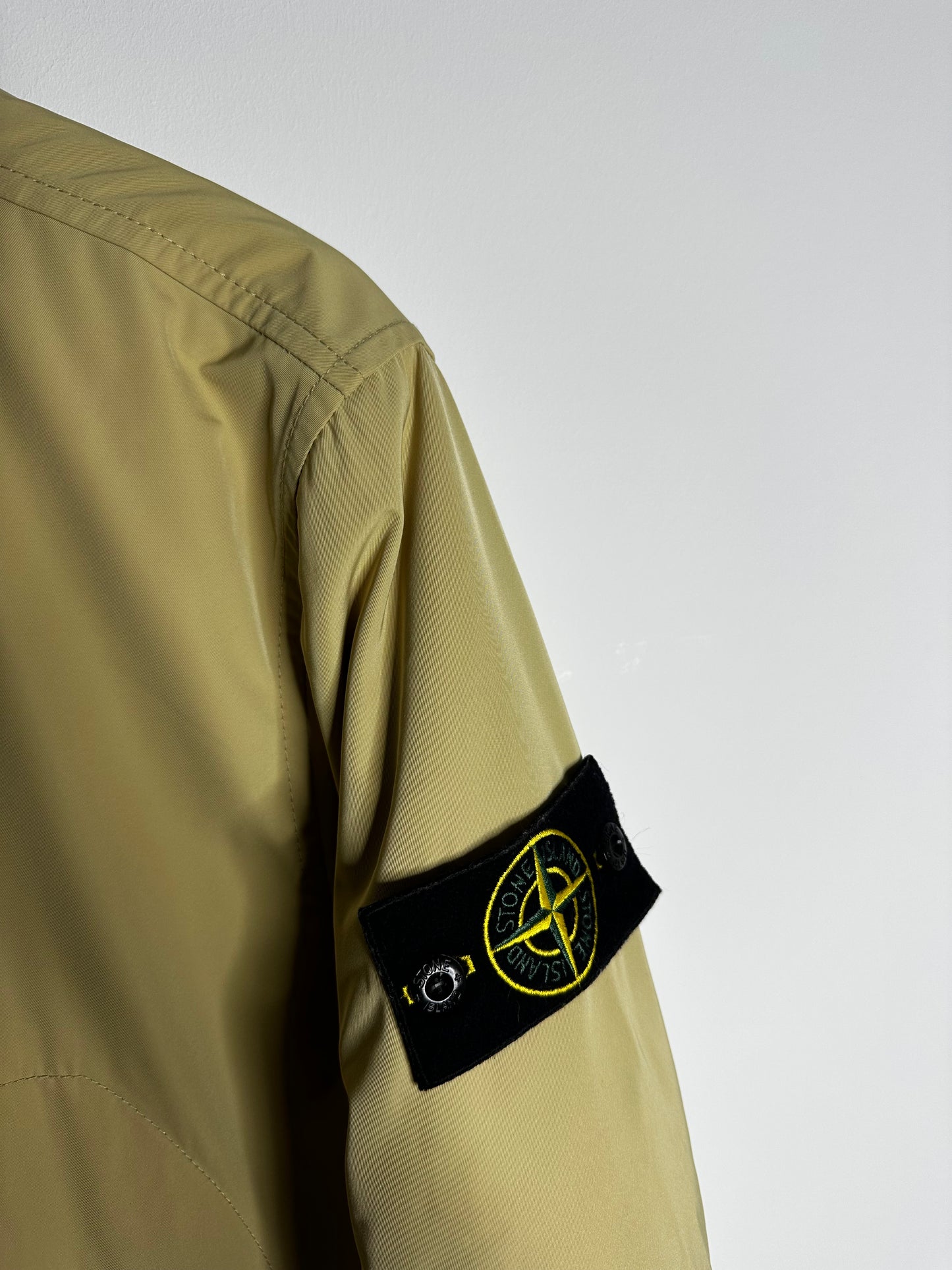 Stone Island Beige Micro Twill Primaloft Insulation Trench Coat - Medium