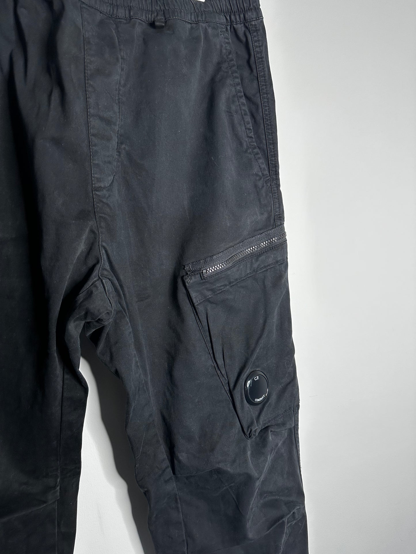 C.P. Company Black Cargo Trousers - Extra Large